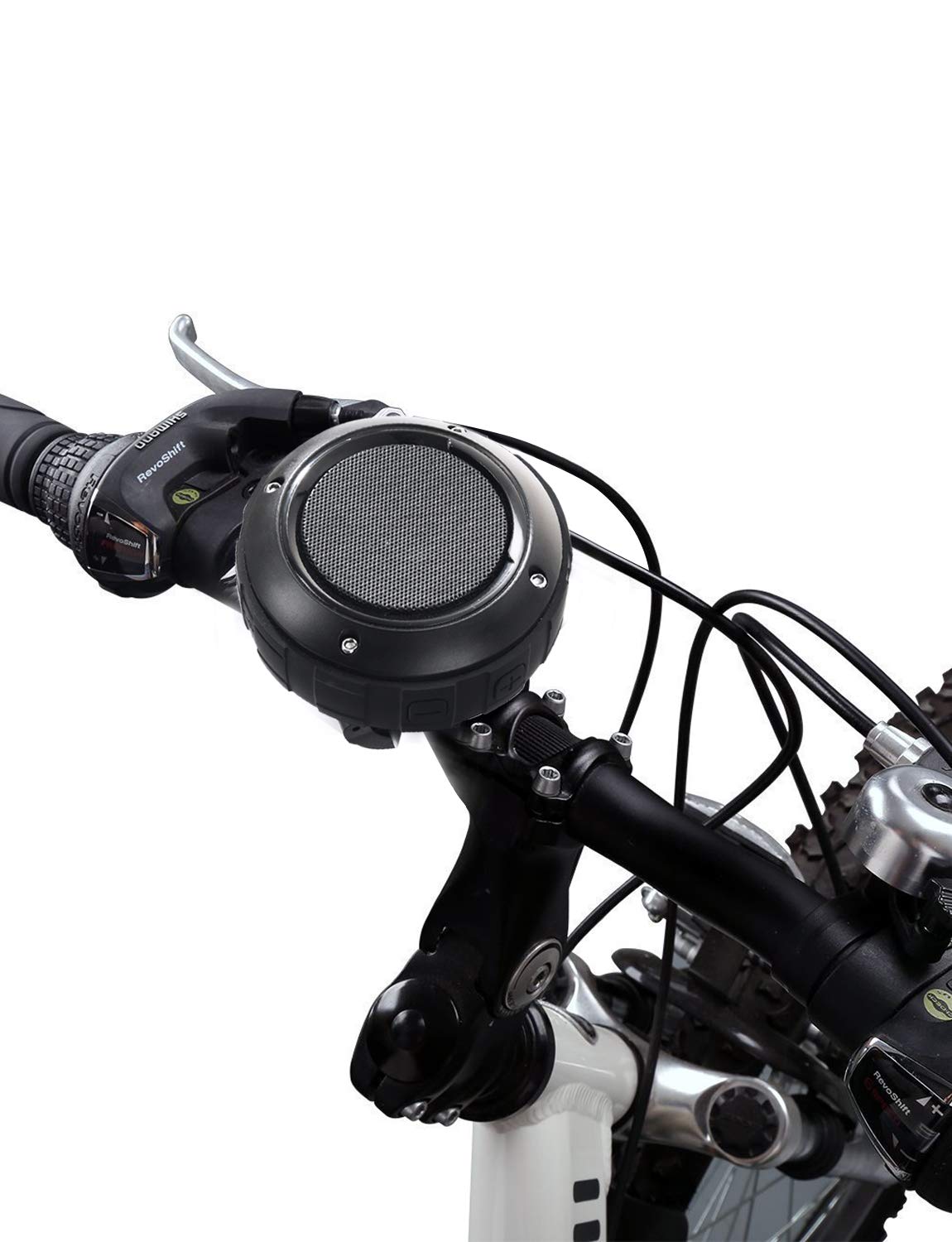 Kunodi Outdoor Waterproof Bluetooth Speaker, Wireless Portable Shower Travel Bike Speaker With Subwoofer, Enhanced Bass, Built In Mic For Bicycle Riding, Sports, Pool, Beach, Hiking (Black & Bracket)