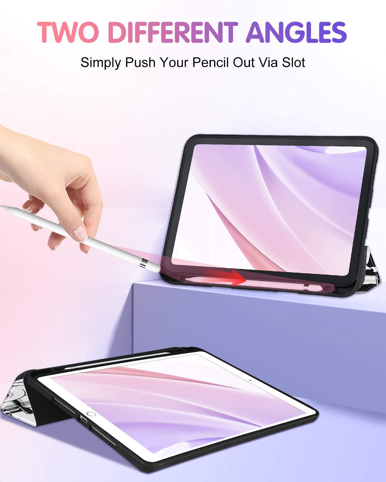 Uppuppy For Ipad 9Th/8Th/7Th Generation Case 10.2 Inch Girls Cute Boys Women Folio Smart Cover With Pencil Holder Astronaut Cool