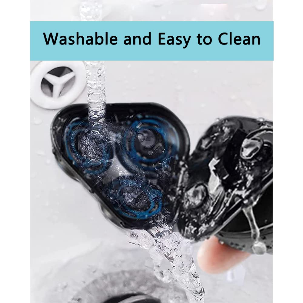 Gleway Sh50/52 Replacement Heads Compatible With Philips Series 5000 Electric Shavers, Complete Head Compatible With Norelco Raz