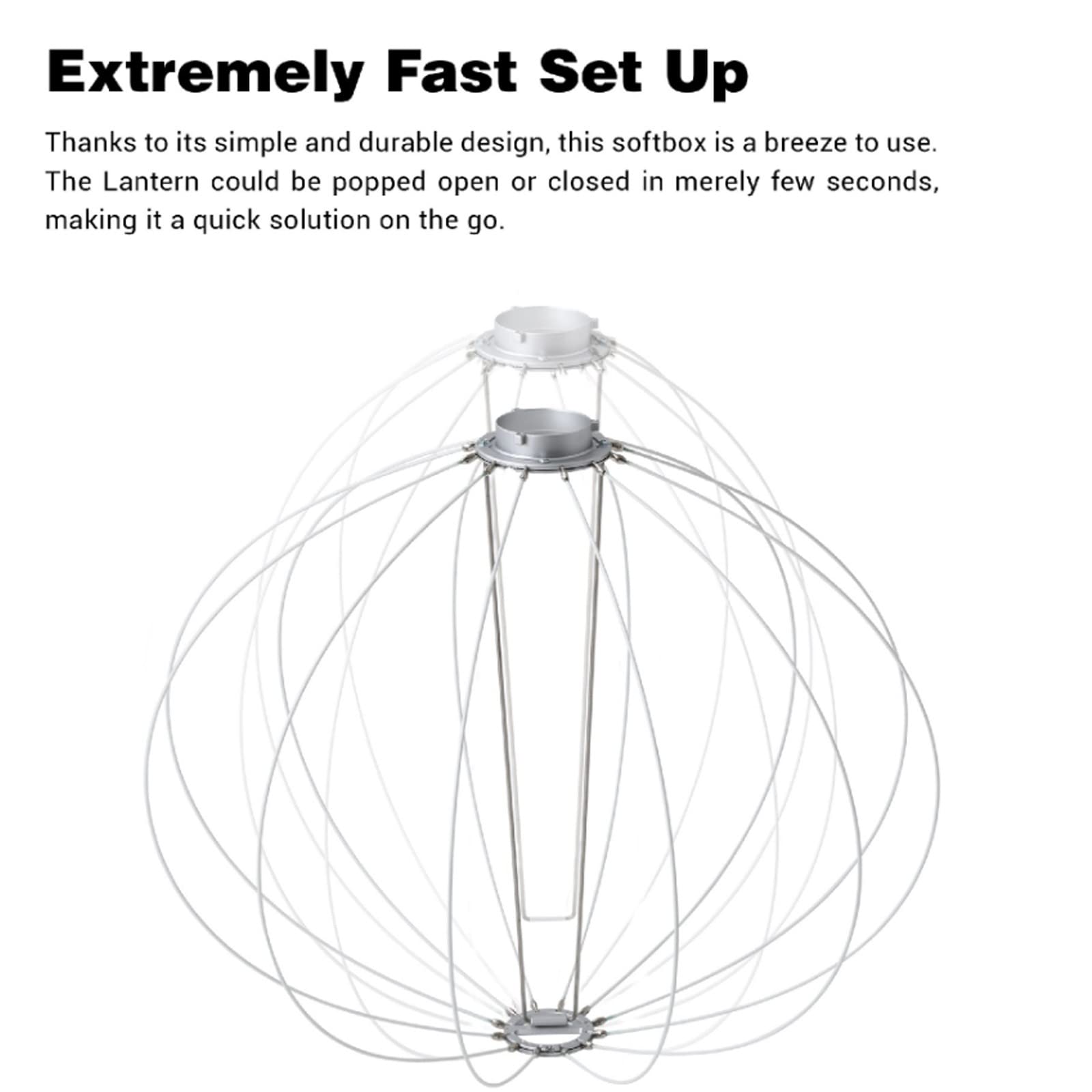 Godox Cs 50D Lantern Softbox 50Cm/20Inch Omni Directional Light Modifier Bowens Mount For Godox Sl60W Sl150 Ii, Ul150, Vl150 Lig