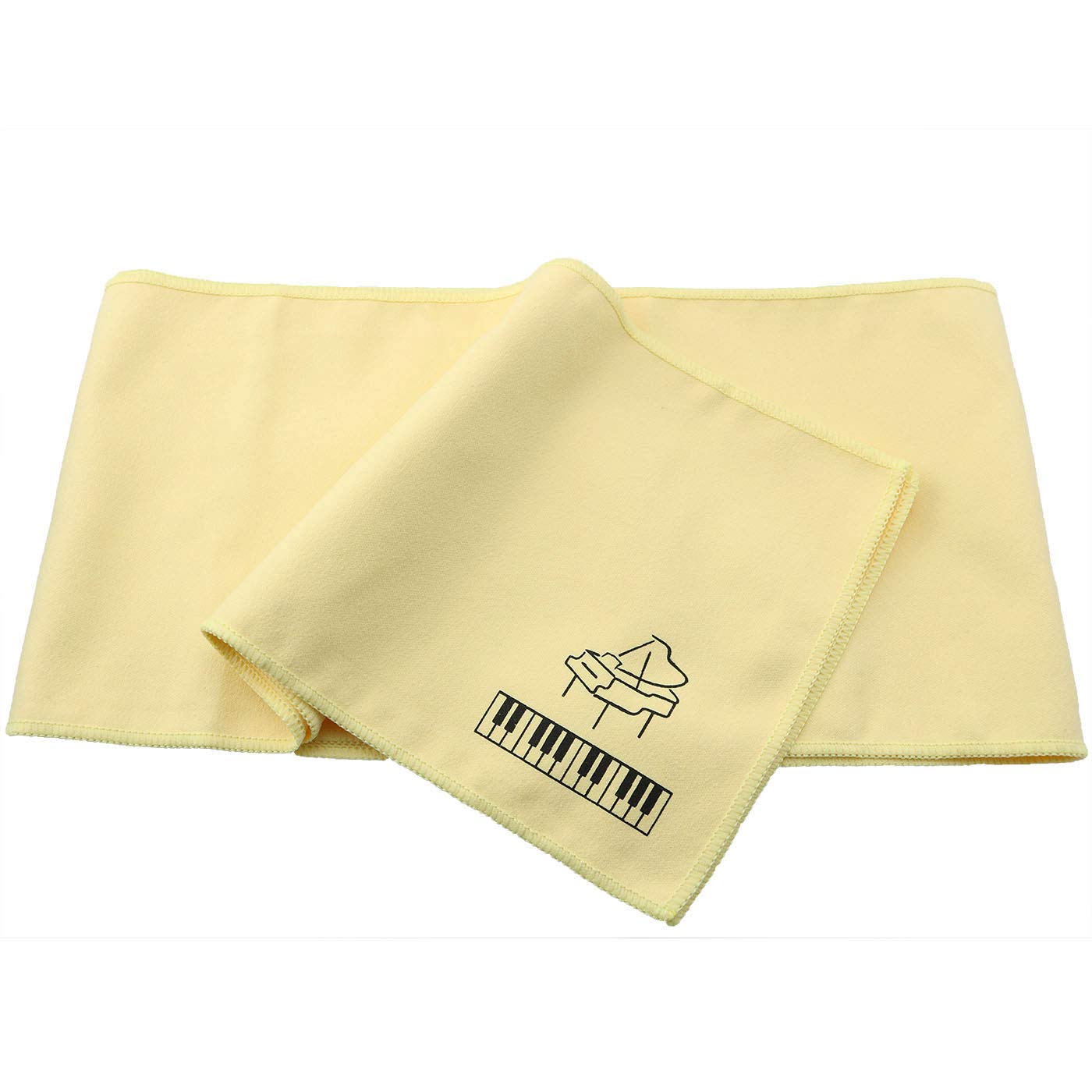 Ruiwaer Yellow Piano Key Cover Keyboard Dust Proof Flannel Cloth For 88 Keys Electronic Keyboard, Digital Piano, Yamaha, Casio, 