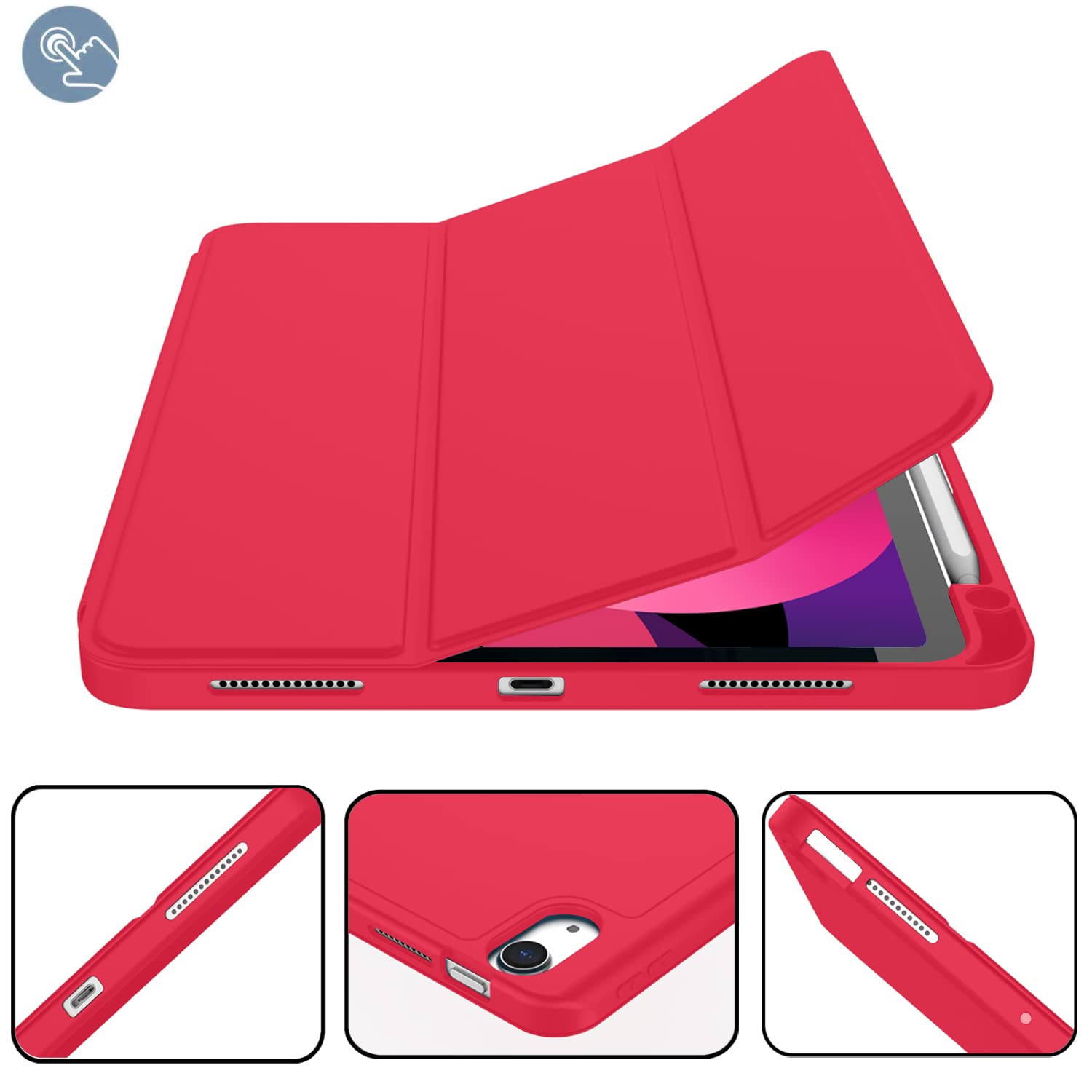 Zryxal Ipad Air 11 Inch Case M3 2025 / M2 2024, Ipad Air Case 5Th Generation/4Th Generation 2022/2020 10.9 Inch [Support Touch I