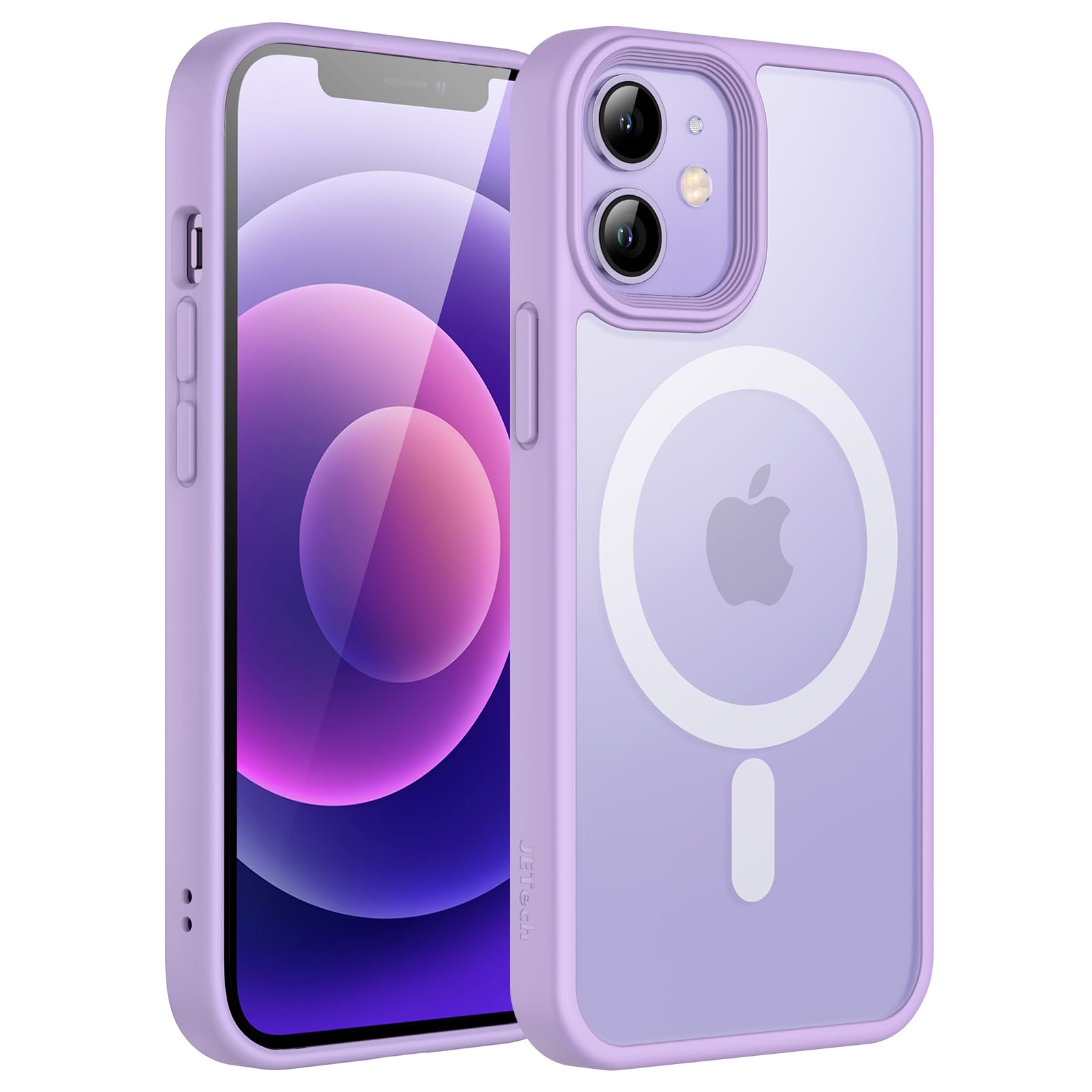 Jetech Magnetic Case For Iphone 12 Mini 5.4 Inch Compatible With Magsafe, Translucent Matte Back Slim Shockproof Phone Cover (Li