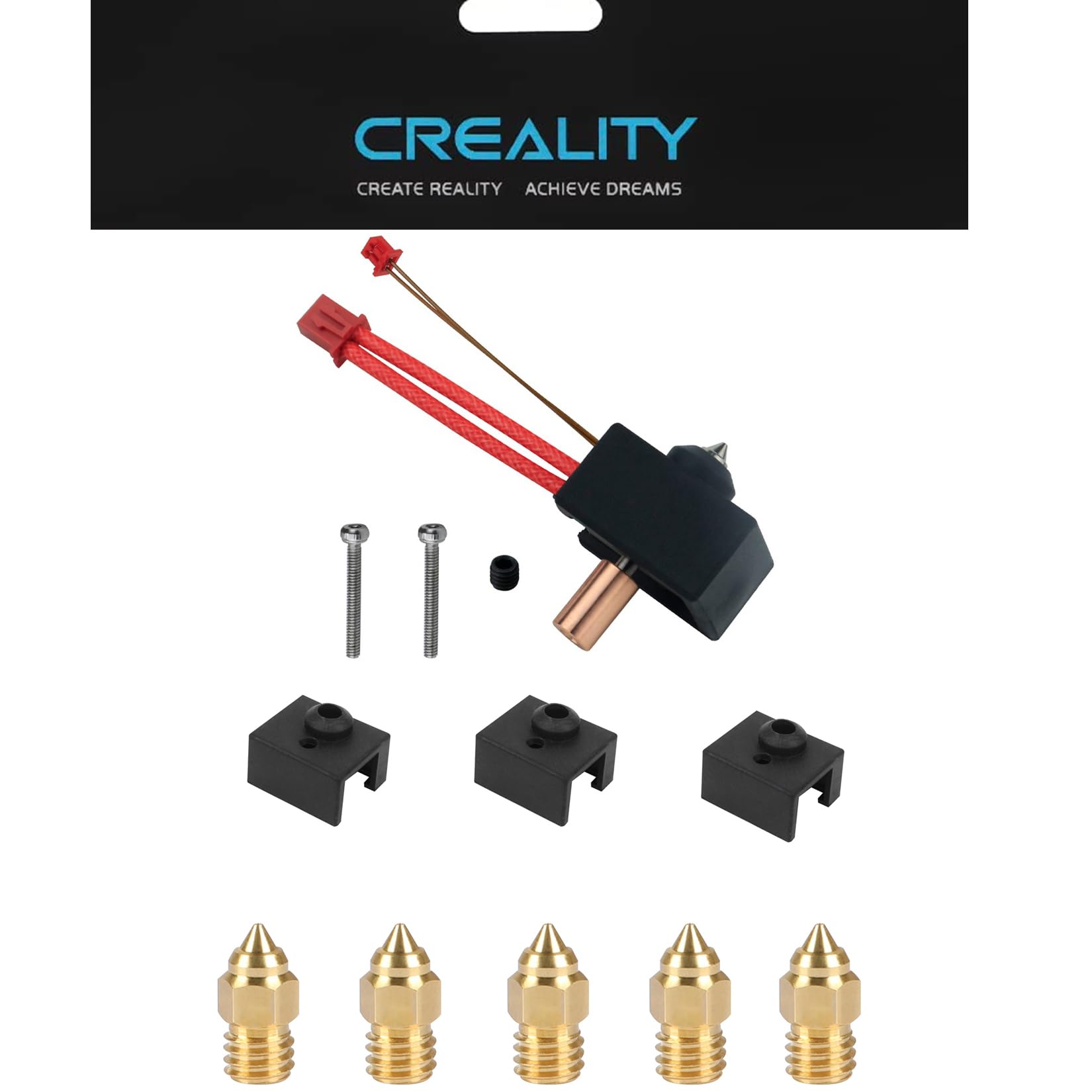 Creality Ender 3 S1 Heating Block Kit High Temperature Pro 300   C, 3D Printer Sprite Extruder Hotend Chrome Copper+ Tc4 Heating