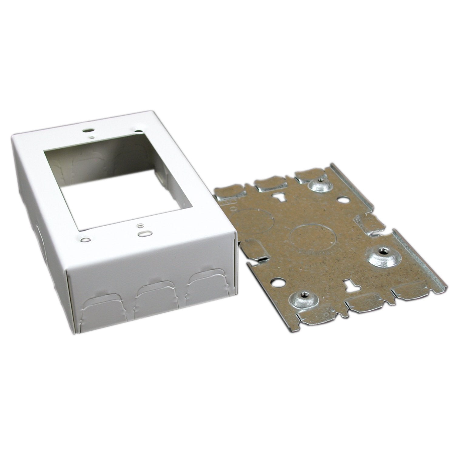 Legrand Wiremold Bw3 Metal Raceway For Extending Power, 700 Series, 1 Gang Deep Outlet Box, 1 3/8'' Deep, White (1 Pack)