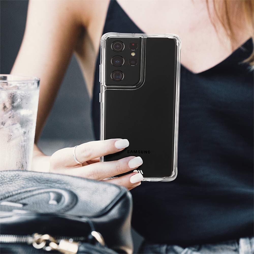 Case Mate   Tough   Case For Samsung Galaxy S21 Ultra 5G   10 Ft Drop Protection   6.8 Inch   Clear