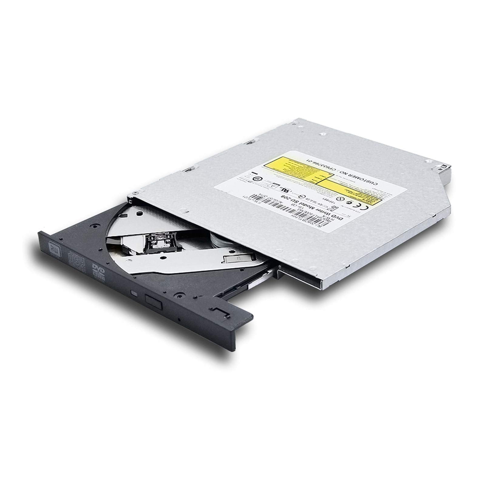 Sunvalley Dual Layer 8X Dvd+ Rw Dl Dvd Ram Writer, Sata, 9.5Mm, Black Su 208