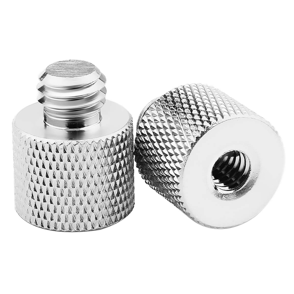 Jomley 1/4 To 3/8 Adapter,1/4'' 20 Female To 3/8'' 16 Male Screw Thread Adapter For Camera Monitor, Mic Stand, Tripod   2 Pack