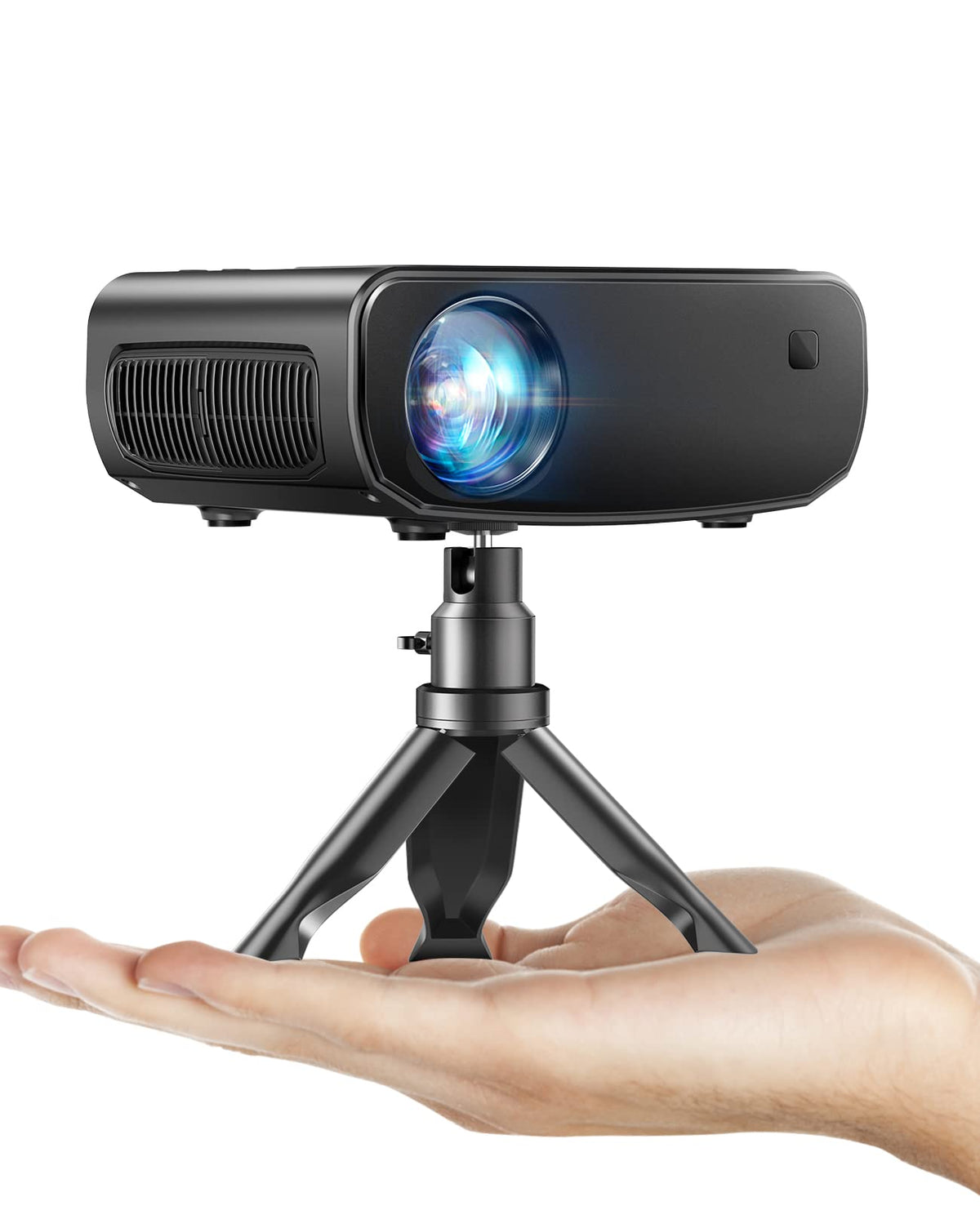Wifi Projector For Iphone, Elephas 2024 Upgraded Mini Projector With Tripod & Carry Bag, Full Hd 1080P Supported, 200'' Display
