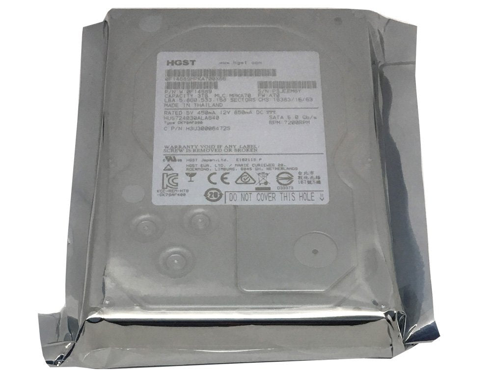 Hgst Ultrastar 7K4000 3Tb 7200Rpm 64Mb Cache Sata 6.0Gb/S 3.5'' Internal Hard Drive (Enterprise Grade) Hus724030Ala640 (0F19455)