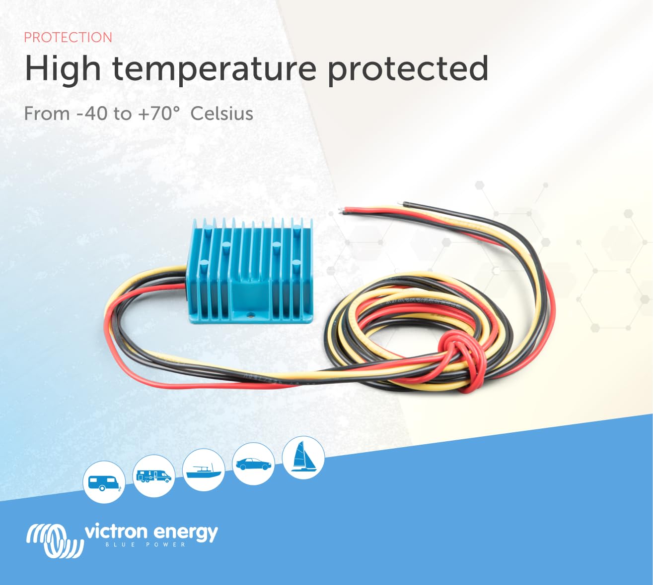 Victron Energy Orion Ip67 24/12 Volt 10 Amp Dc Dc Converter, Non Isolated