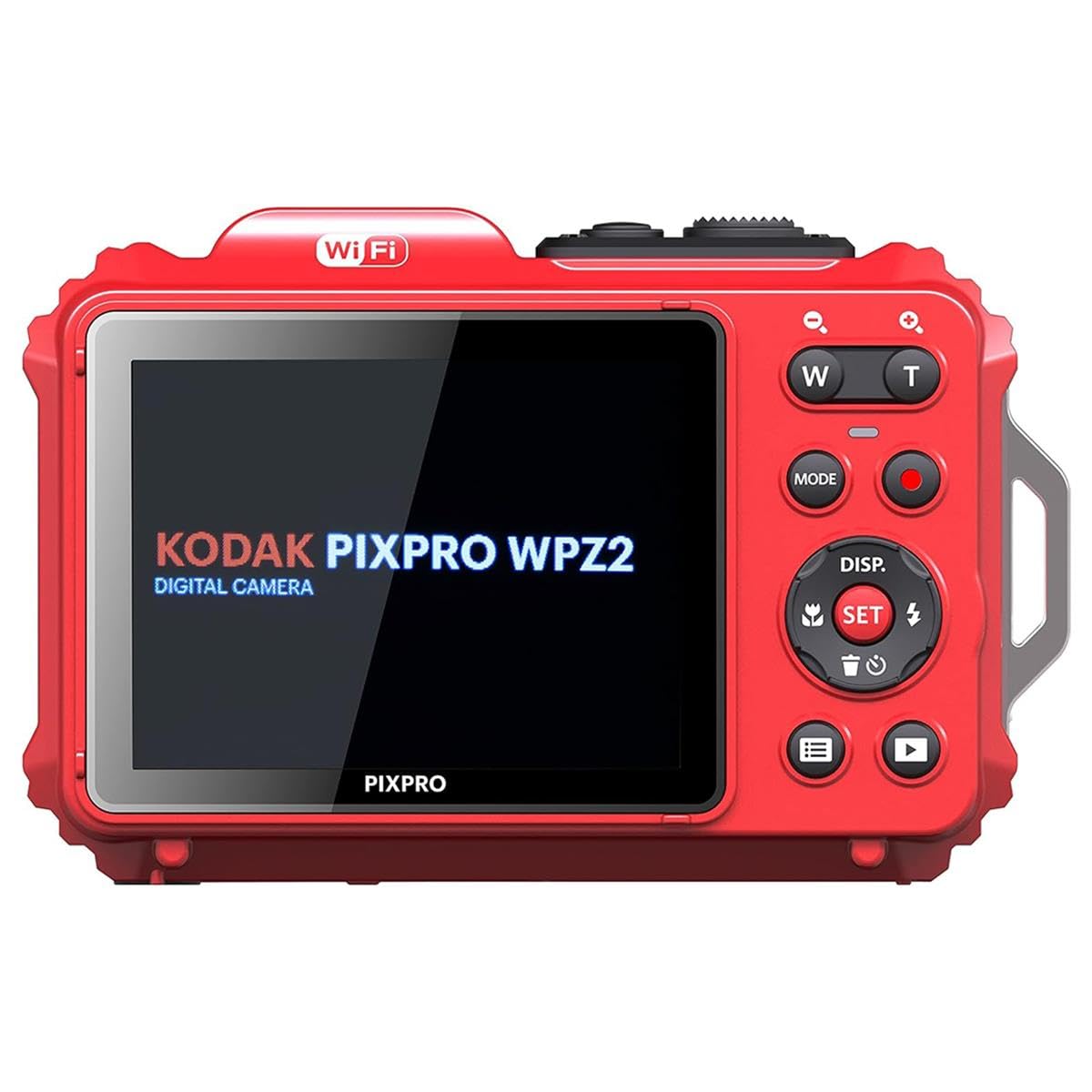 Kodak Pixpro Wpz2 Rugged Waterproof Digital Camera 16Mp 4X Optical Zoom 2.7 Lcd Full Hd Video, Red
