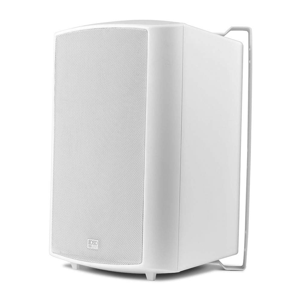 OSD 8' Outdoor Patio Speaker Pair 180W, Weatherproof IP54 Rated Aluminum Grilles, White AP840