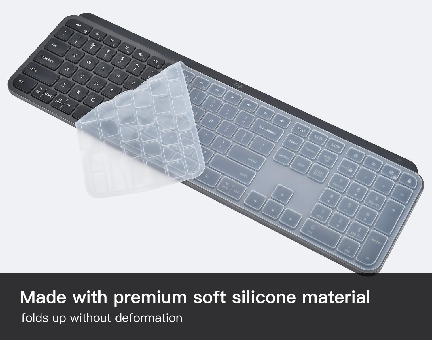 Keyboard Cover Skin For Logitech Mx Keys S & Mx Keys Advanced Illuminated Wireless Keyboard, Logitech Craft Advanced Wireless Ke