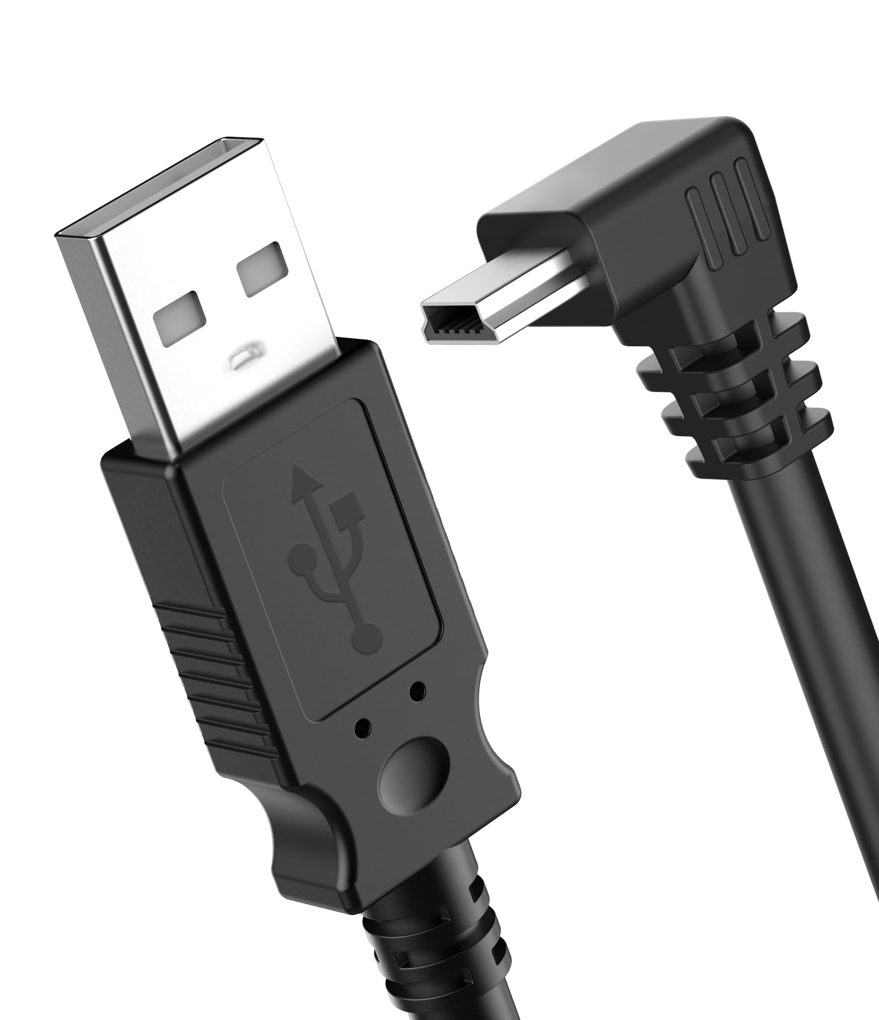 Pixelman Charging Cable For Garmin Gps,(Mini Usb 9.8Ft) Shielding 90 Degree Charger Cable Specifically Designed For Garmin Gps Replacement Power Cord Car Charger For Garmin Nuvi,Zumo Xt,Drivesmart 65
