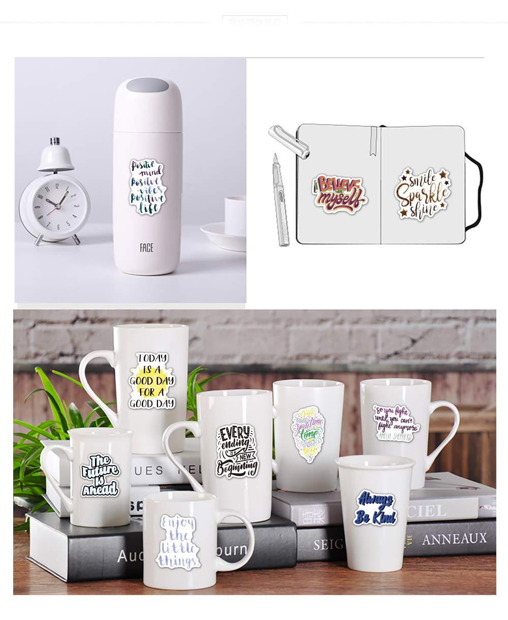 50 Pcs Inspirational Stickers Reward Motivational Decals For Teens Students Teachers Employees Water Bottle Laptop Vinyl Waterpr
