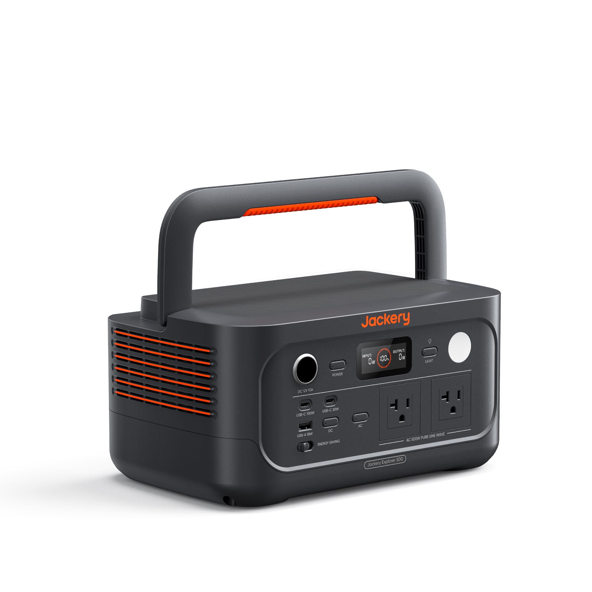 Jackery Explorer 500 v2 Portable Power Station, 512Wh LiFePO4 Battery, 500W AC/1000W Peak, Solar Generator for Camping, Outdoors
