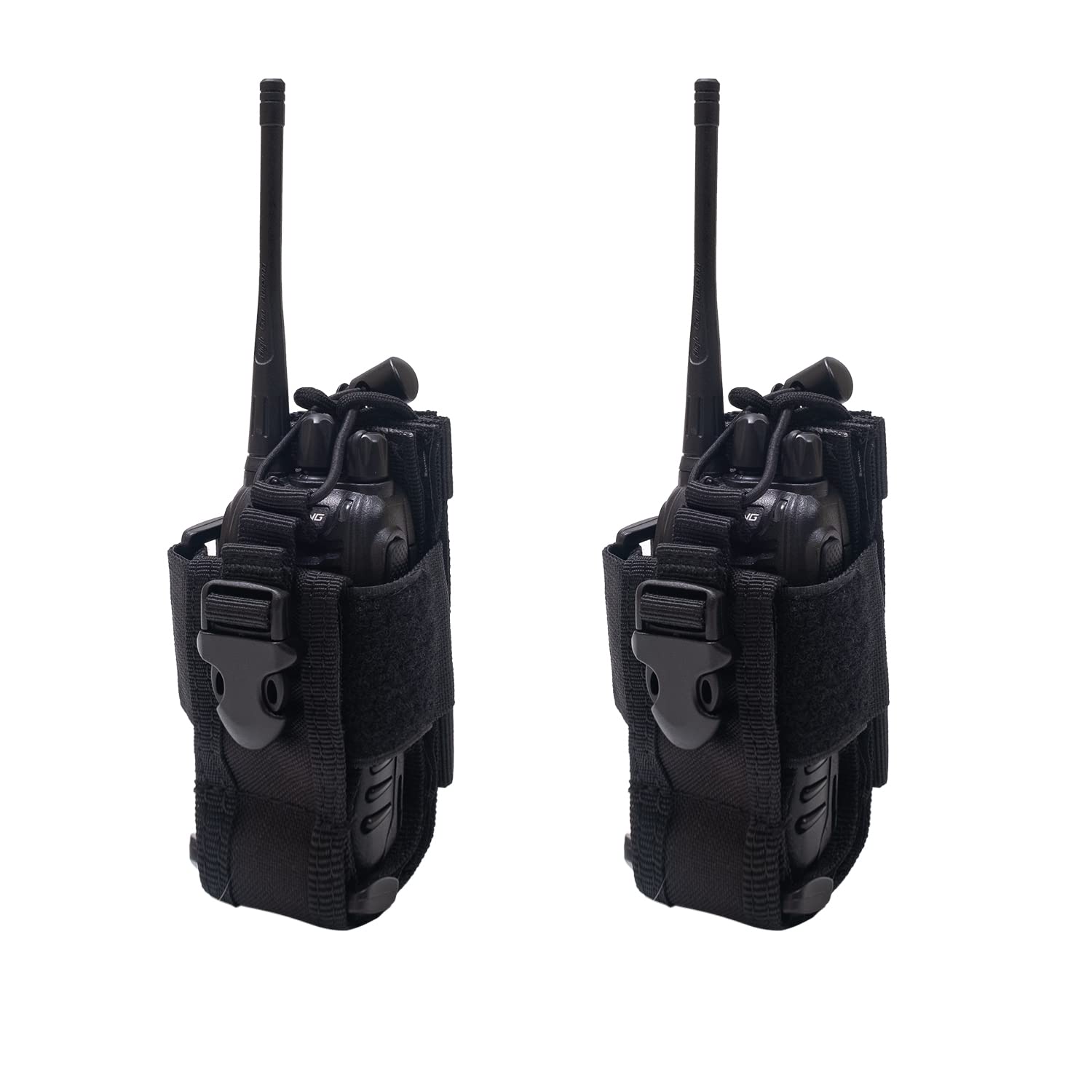 Heopbird Radio Holster, Molle Radio Holder Universal Walkie Talkie Pouch Case For Duty Belt, Tactical Police Two Way Radio Nylon