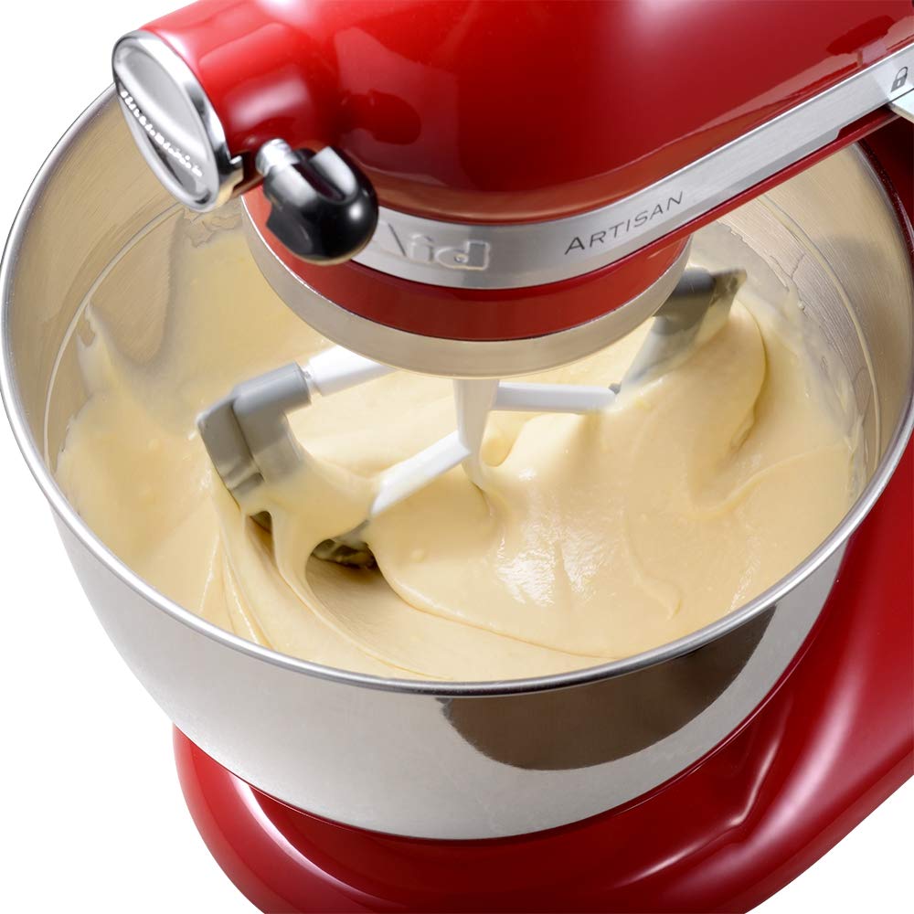 Flex Edge Beater For Kitchenaid 4.5/5 Qt Tilt Head Stand Mixer, Beater With Double Silicone Edge, Mixer Paddle, Perfect 4.5/5 Qu