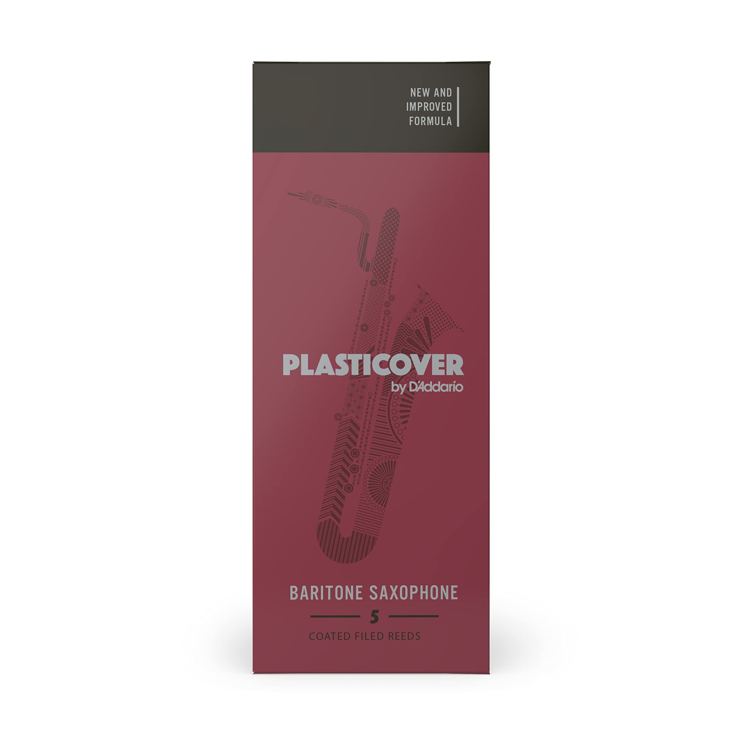 Rico Plasticover Baritone Sax Reeds, Strength 3.5, 5 Pack