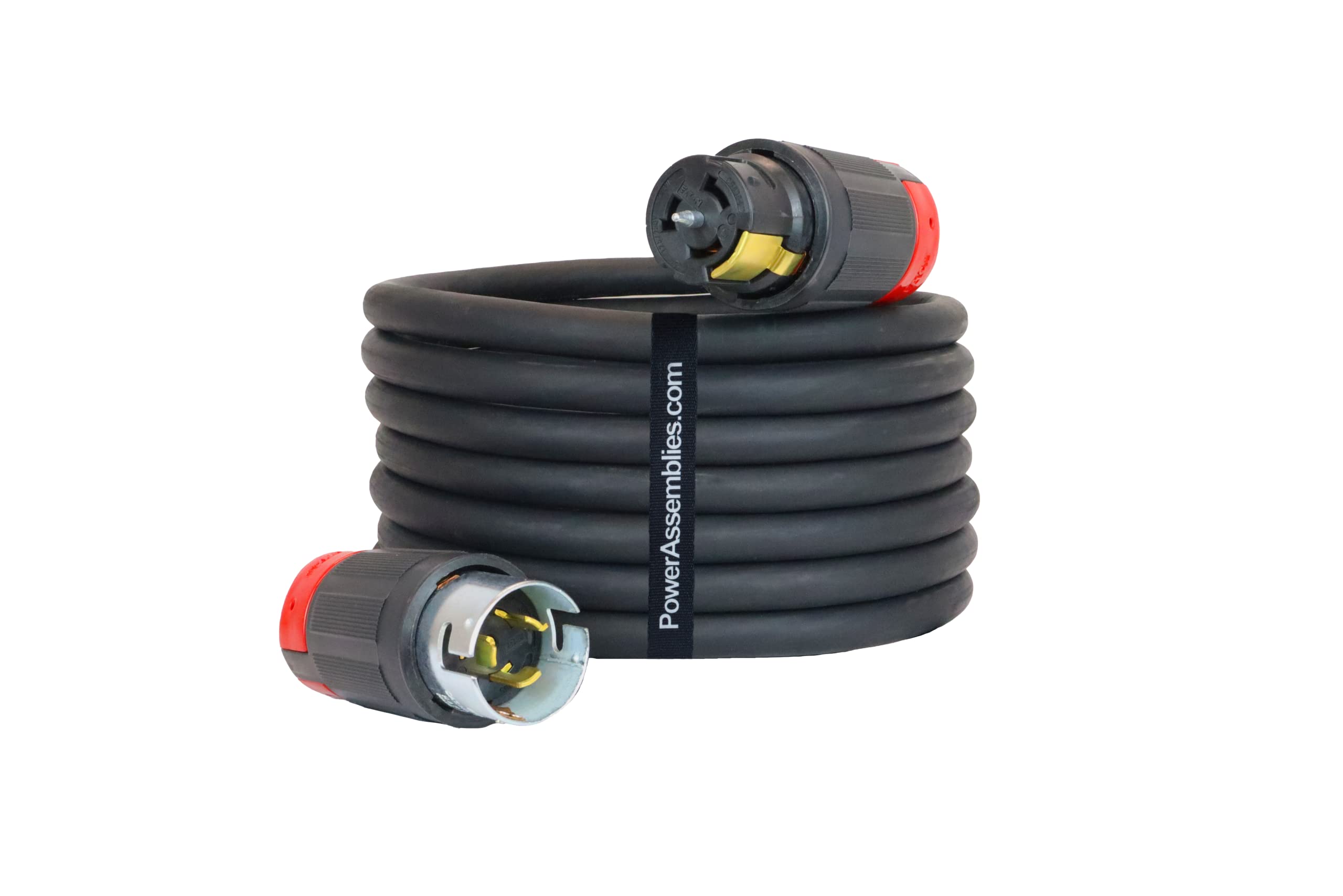 Power Assemblies Spider Box Twist Lock Generator Power Extension Cord, 50 Amp, 125/250V, Soow Cable Type, Gauge 6/4, Professiona