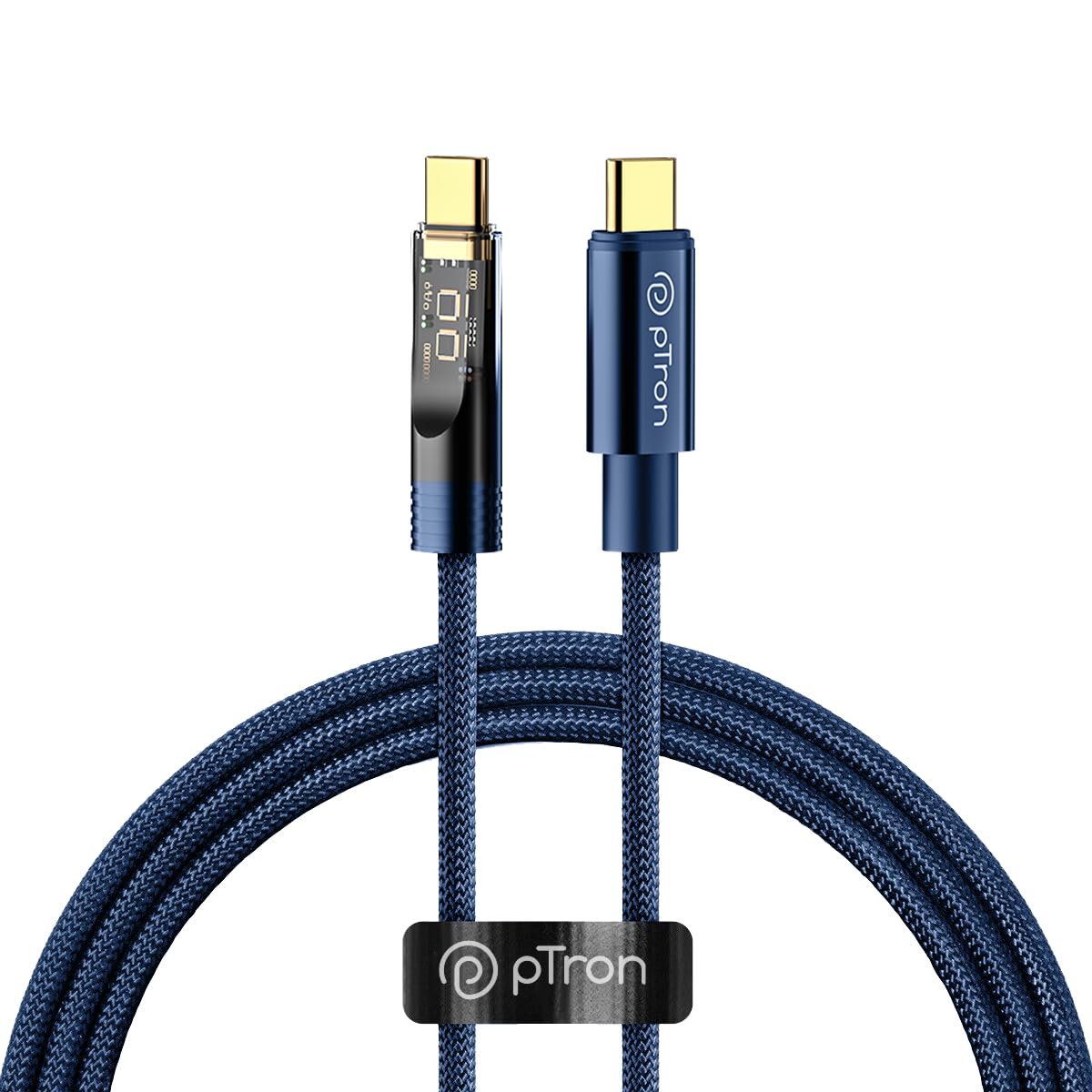 pTron Solero 80W TypeC to TypeC Fast Charging USB Cable, Compatible with Samsung, OnePlus, Oppo, Vivo,Xiaomi & Other TypeC De