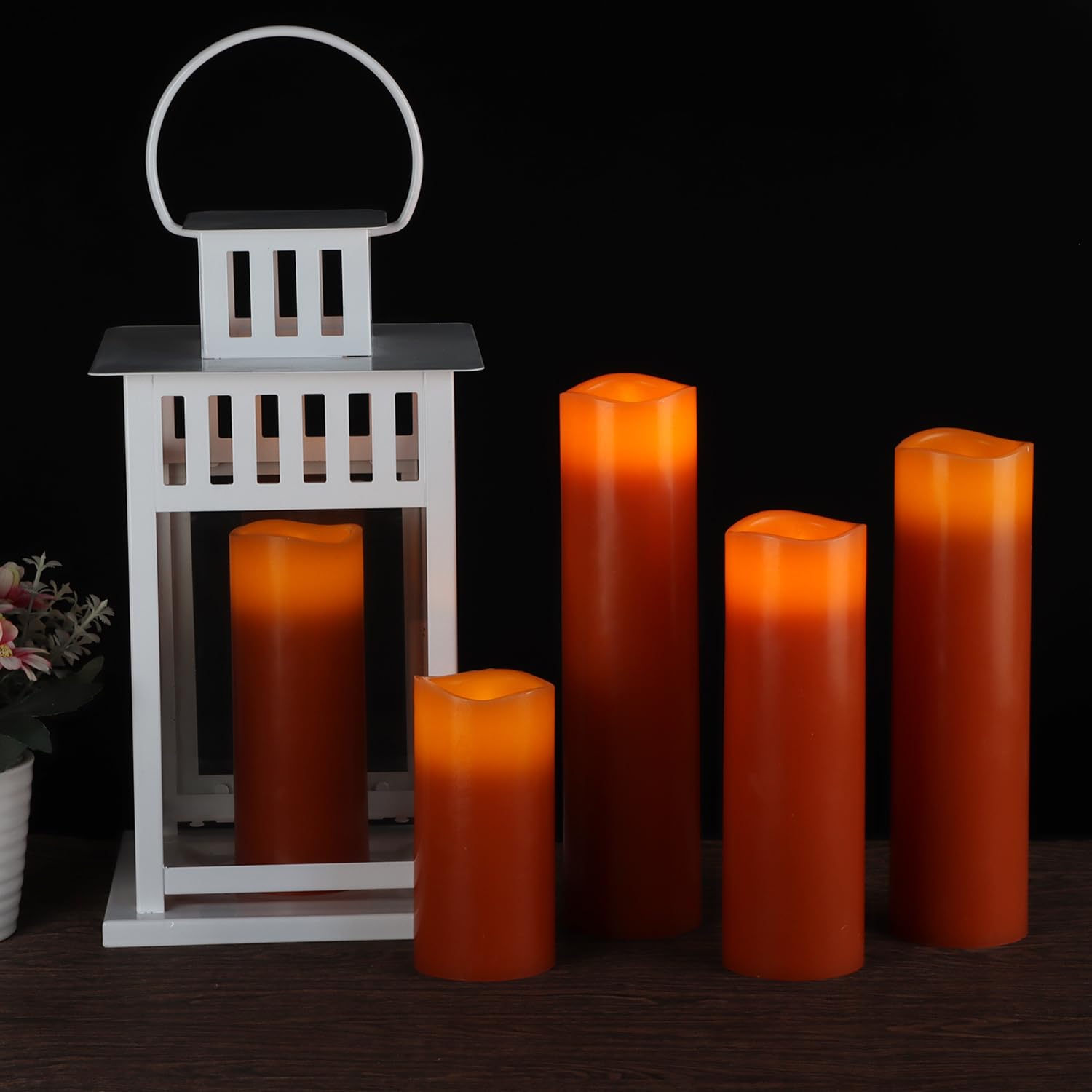 Vinkor Flameless Candles Battery Operated Candles Real Wax Pillar Led Candles With 10 Key Remote And Cycling 24 Hours Timer (Ora