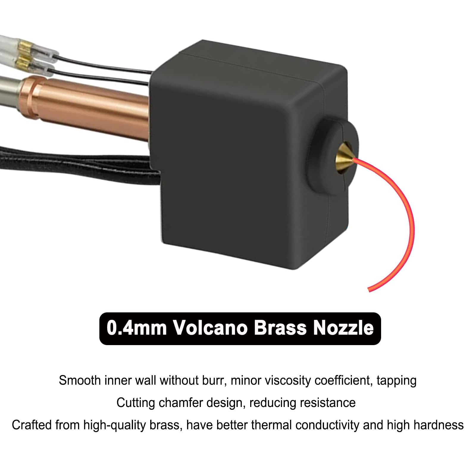Hikudiy Kobra 3 Combo Hotend, Extruder Print Head Kit Heater Block Heating Tube Thermistor With Extra 0.2Mm 0.4Mm Hardened Steel