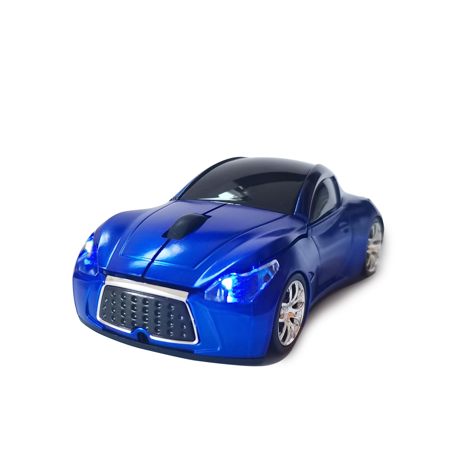 Tdrtech Wireless Car Mouse 2.4Ghz 3D Dpi 1600 Cool Sport Usb Gaming Mouse Mice For Pc Computer Laptop Notebook Blue