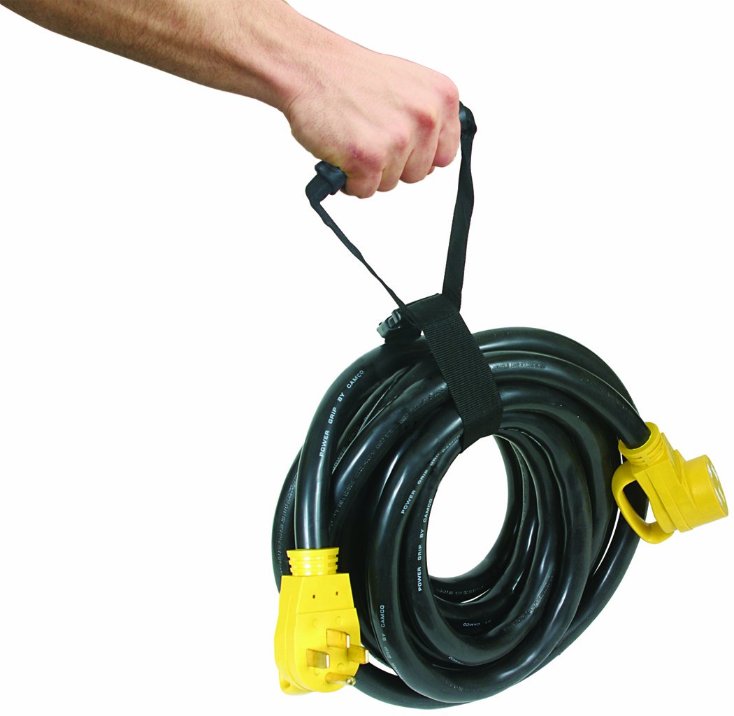 Camco 55001 Durable Storage Strap With Carrying Handle For Electrical Cords  Neatly Organizes Wires, Extension Cords And More Fo