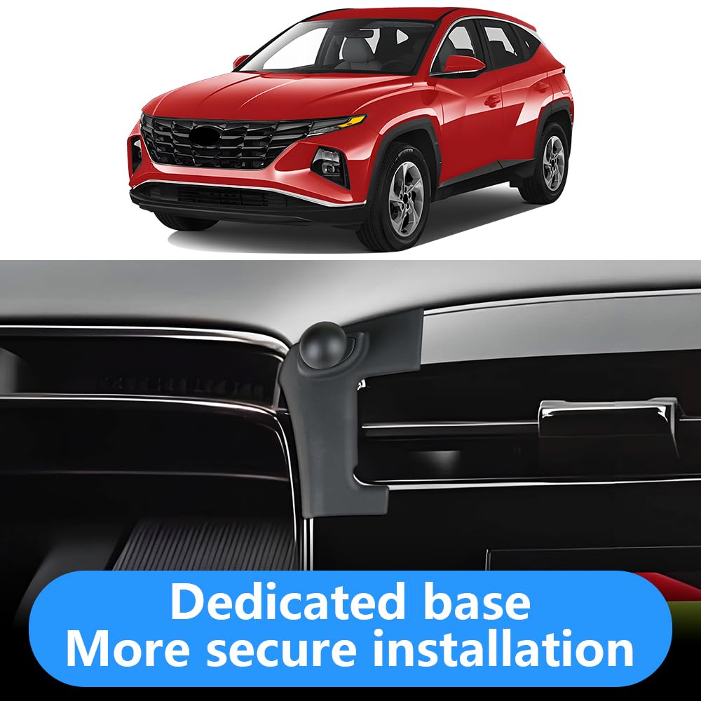 Lunqin Car Phone Holder For Hyundai Tucson 2022 2023 2024 And Hyundai Santa Cruz 2022-2024 Auto Interior Accessories Best Cell P