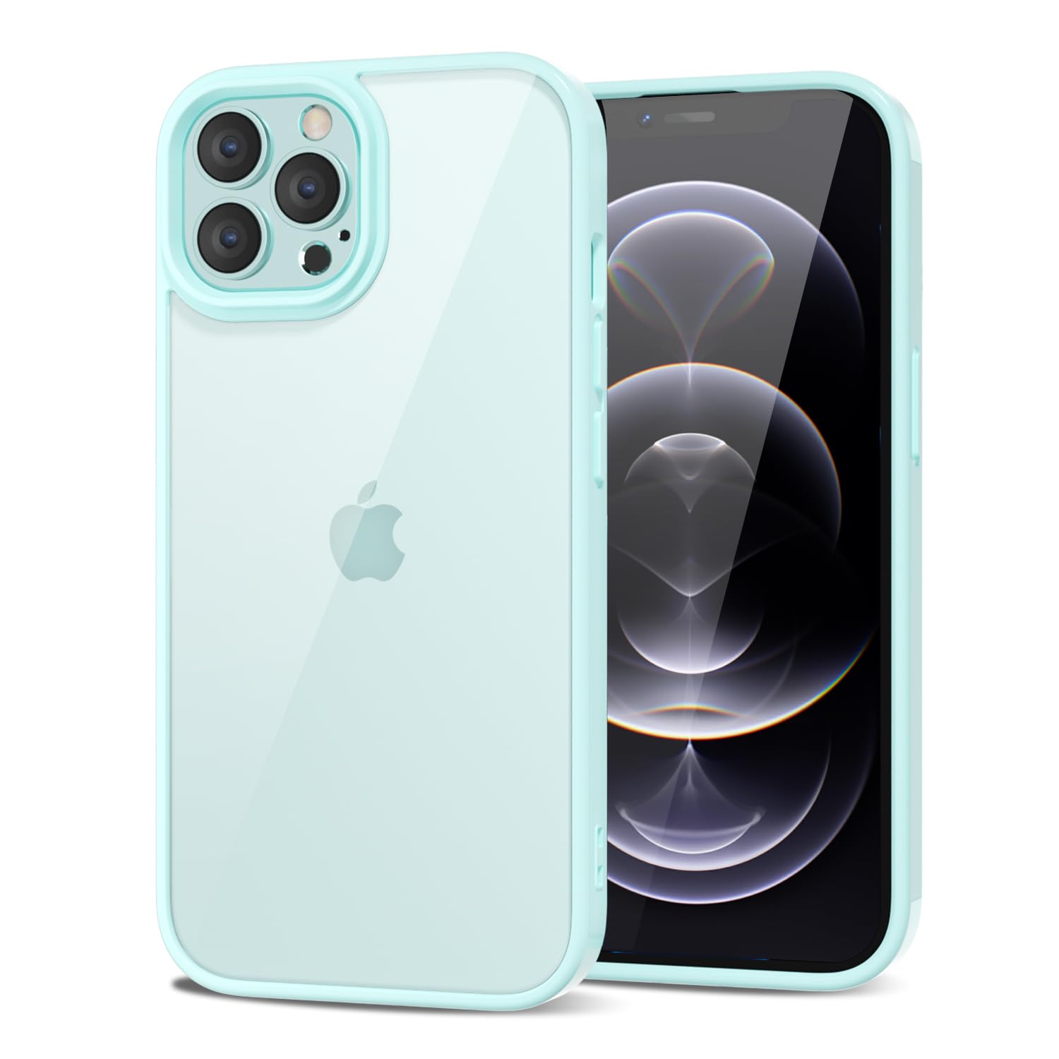 Loeoel For Iphone 12 Pro/ 12 Case Clear, Transparent Hybrid 12 Pro/ 12 Phone Case [Hard Plastic & Soft Silicone Bumper] Acrylic