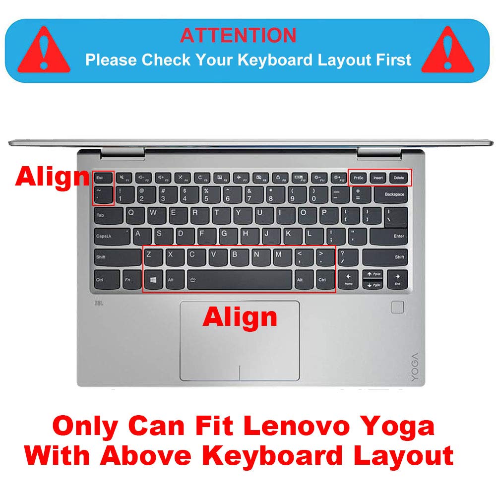Keyboard Cover For Lenovo Yoga 6 13Are05 13Alc6, Yoga C940 C740 14'', Yoga C930 930 920 13.9'', Lenovo Flex 14 14'', Yoga 720 72