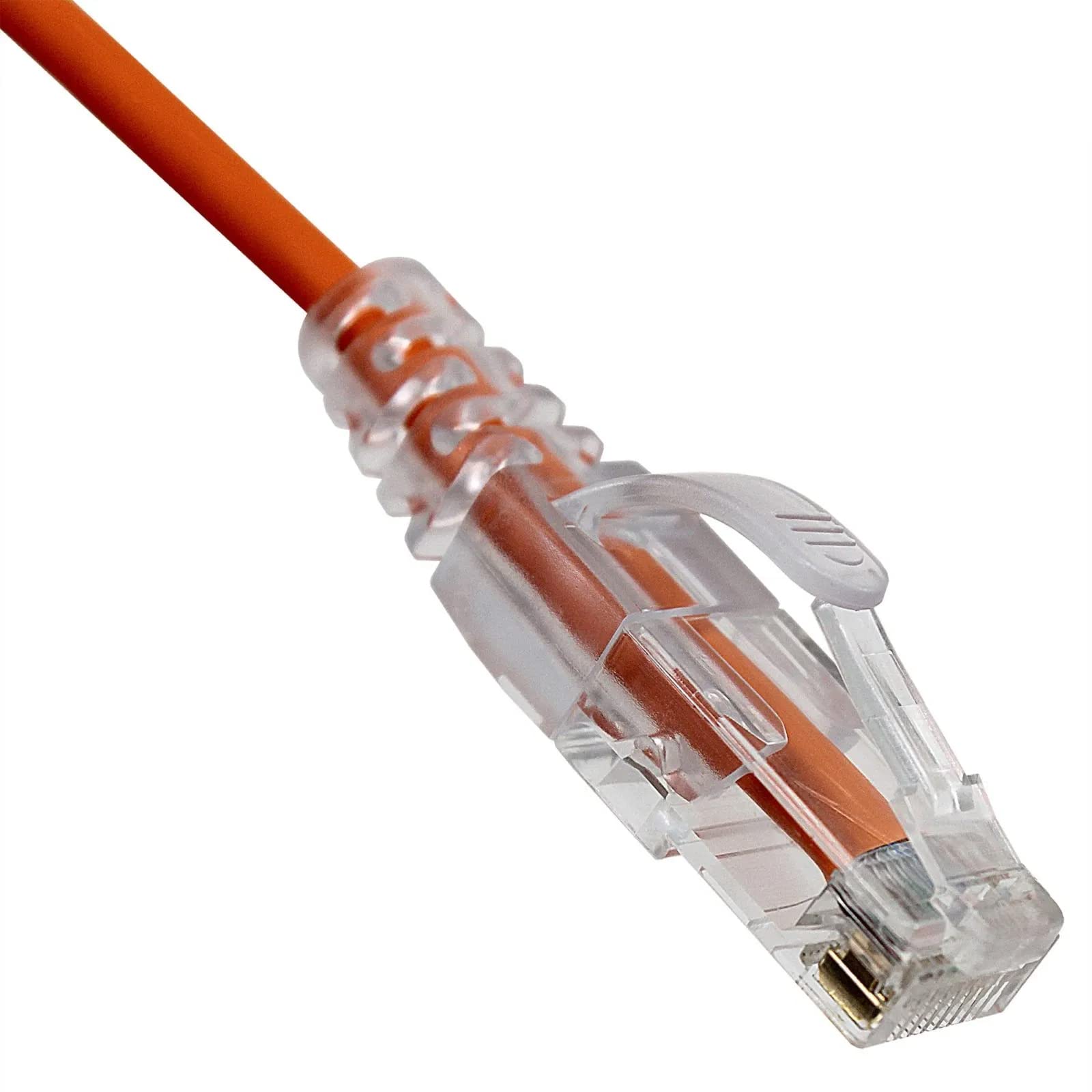 Futureonics Slim Cat6a Ethernet Cable 1 Ft (100 Pack) Indoor & Outdoor 10 Gigabit Snagless Molded Booted Ultra Thin Networking W
