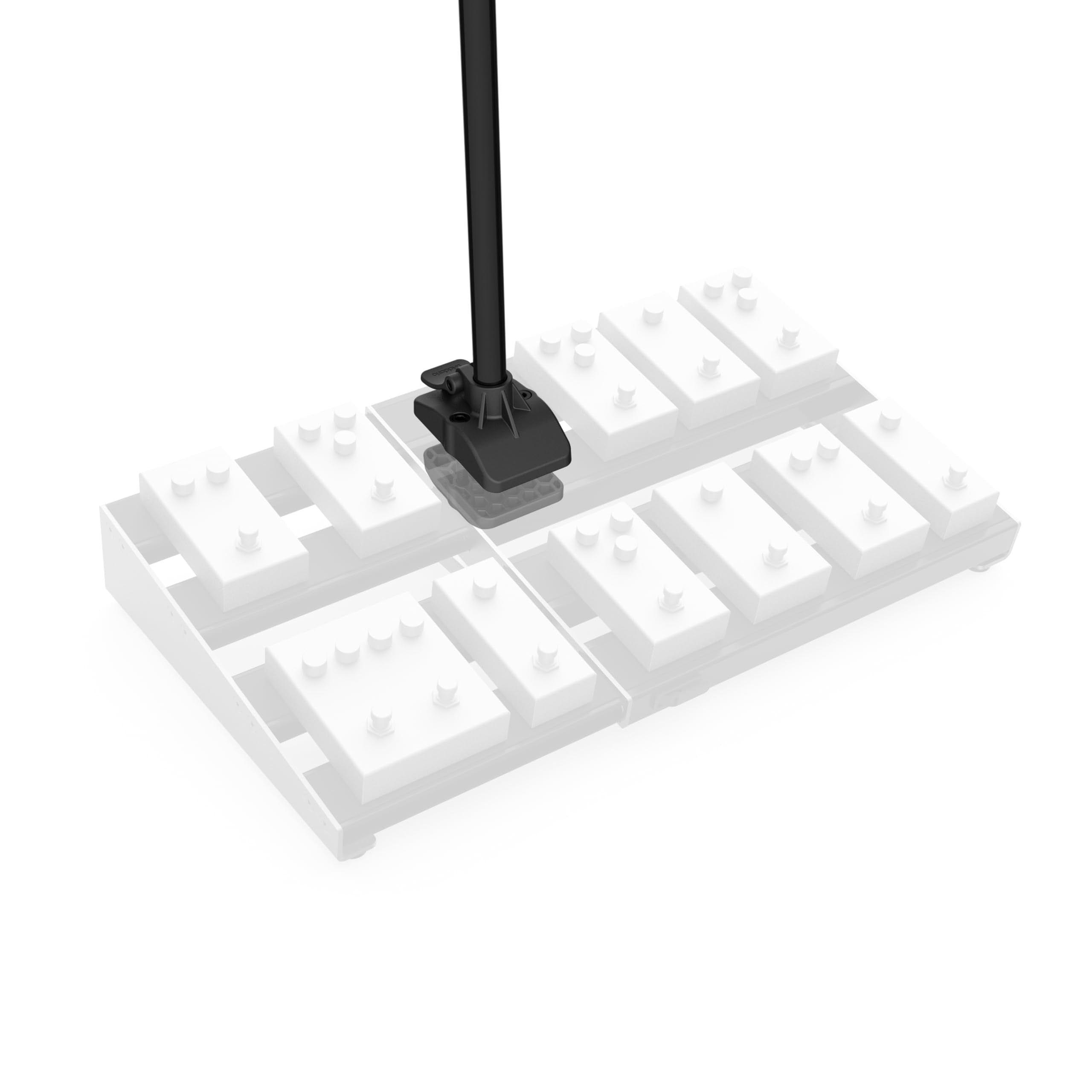 D'Addario Xpnd Pedalboard Mic Stand   Guitar Pedalboard Accessories   Works With Xpnd 2 And Most 2 Row, Rail Style Pedalboards