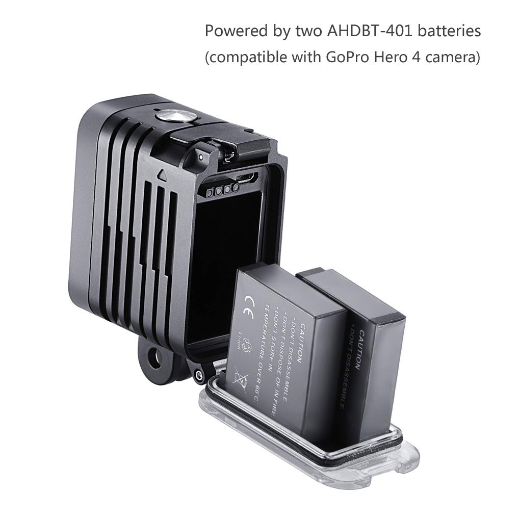 Soonsun Diving Light High Power Rechargeable Dimmable Waterproof Led Video Light Fill Night Light For Gopro Hero 13/12/11/10/9/8