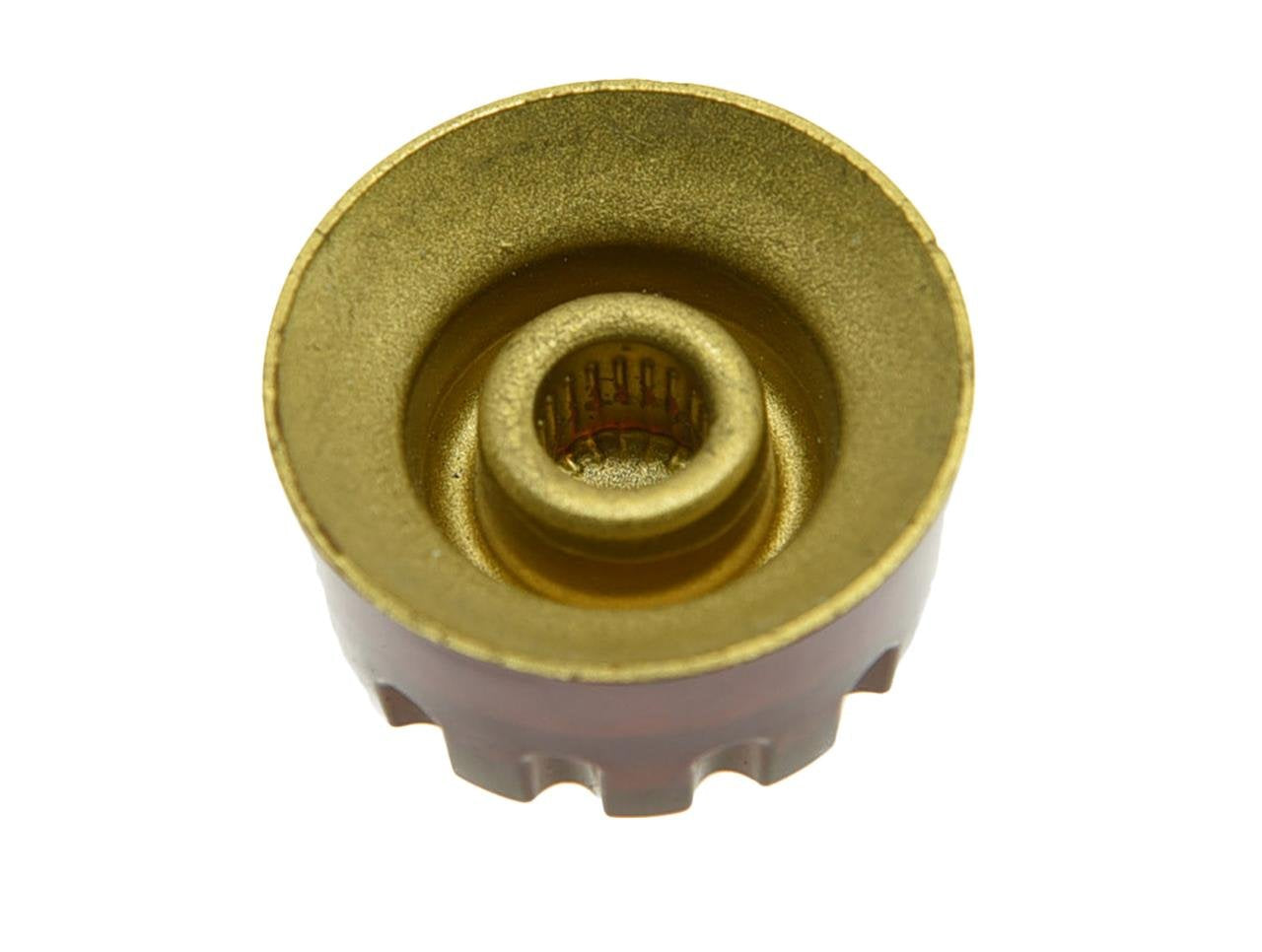 Dopro Set Of 4 Amber Knurled Metric Lp Guitar Speed Dial Knobs Control Knobs For Epi Les Paul/Import Guitar Bass W/Coarse 5.8Mm