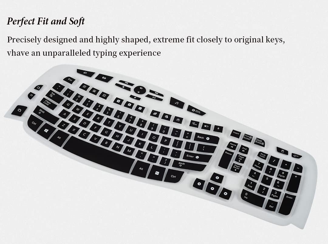 Keyboard Cover For Logitech K350 Mk550 Mk570 Wireless Wave Keyboard, Logitech K350 Mk550 Mk570 Wireless Keyboard Accessories Pro