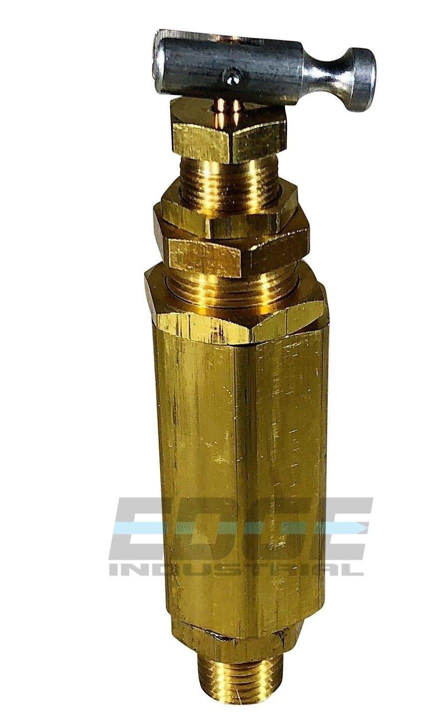 Pilot Unloader Discharge Valve Air Compressor, 1/4'' Male Npt Mnpt (095 115 Psi)