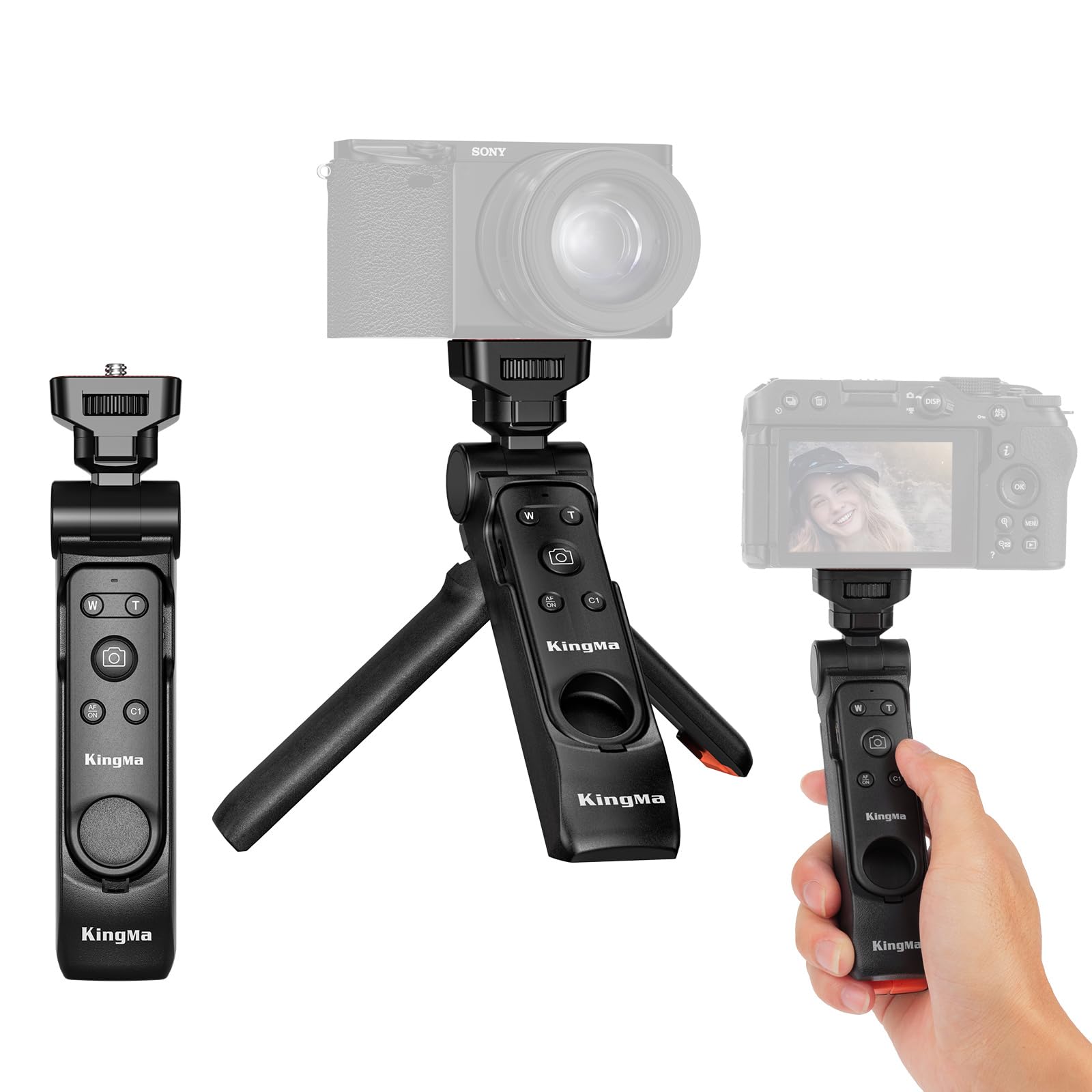 King Ma Camera Mini Tripod With Remote Handle Camera Tripods Small Camera Holder Compatible With Sony Zv 1F Zv E10 Zv 1 Zv E1 Rx