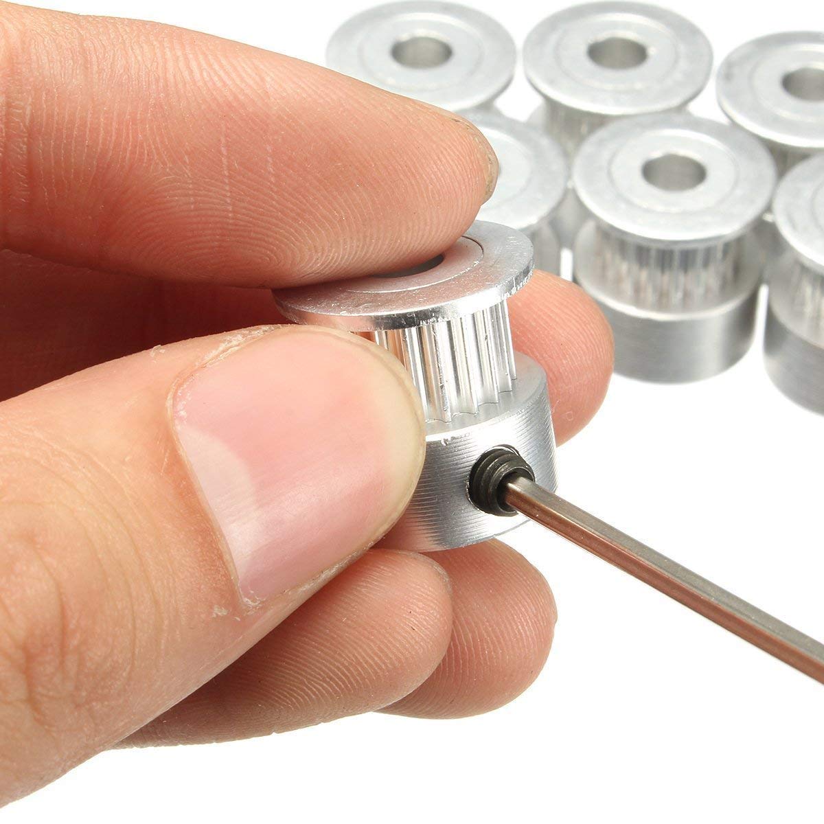 Zeelo 5M Gt2 Timing Belt 6Mm Width + 4Pcs 20 Teeth 5Mm Bore Timing Pulley Wheel + 4Pcs Idler + 8Pcs Tensioner Spring Torsion + 4