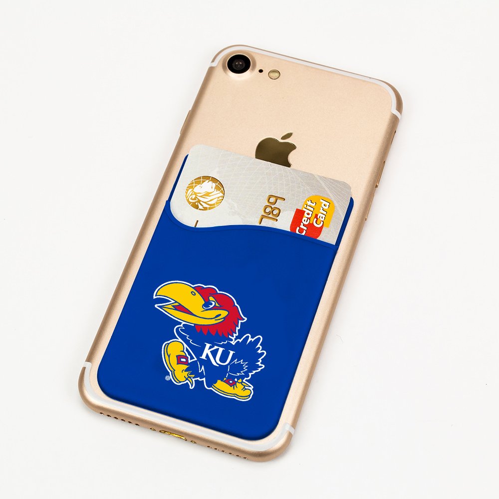 Guard Dog Silicone Credit Card Holder/Phone Wallet - Kansas Jayhawks