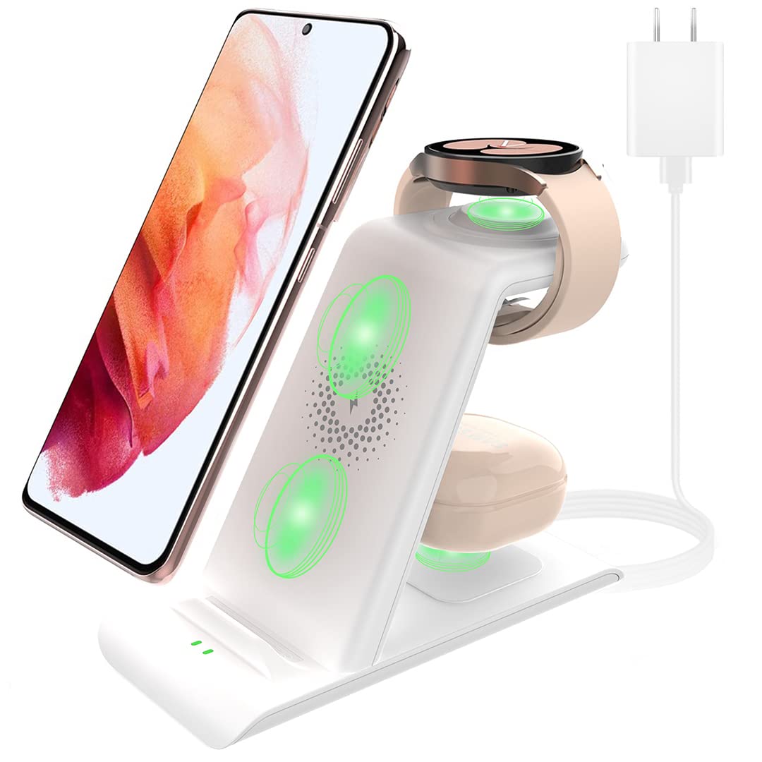 Wireless Charging Station for Samsung Wireless Charger Galaxy S25 Ultra/S25/S24/S23/S22/S21/Note20/10/Fold7/Flip7 Galaxy Watch 7