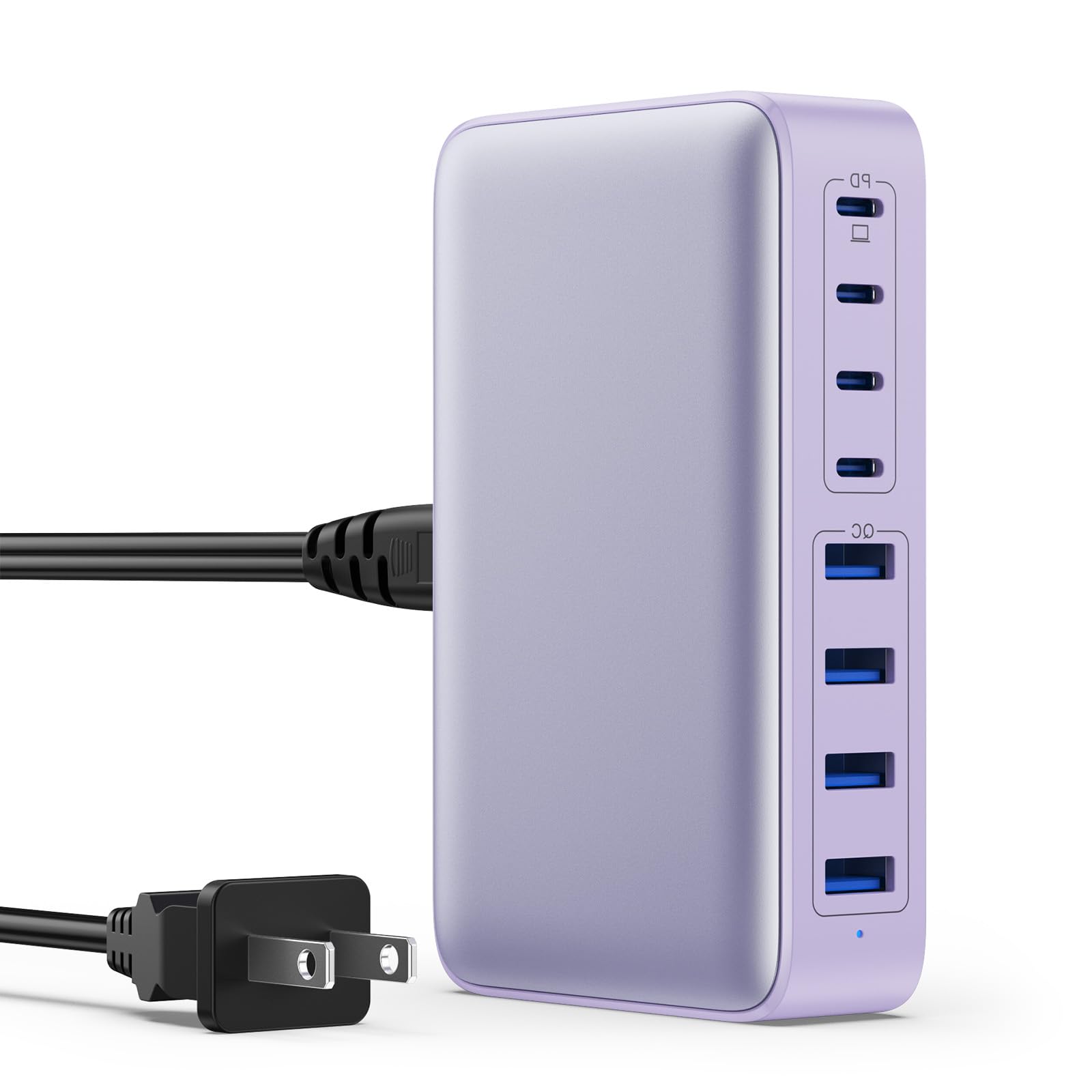 Usb C Charger 200W Usb C Charger Block,Upgraded Gan Iii 8 Port Fast Charging Station Hub,Pd 65W Laptop Charger Adapter Compatibl