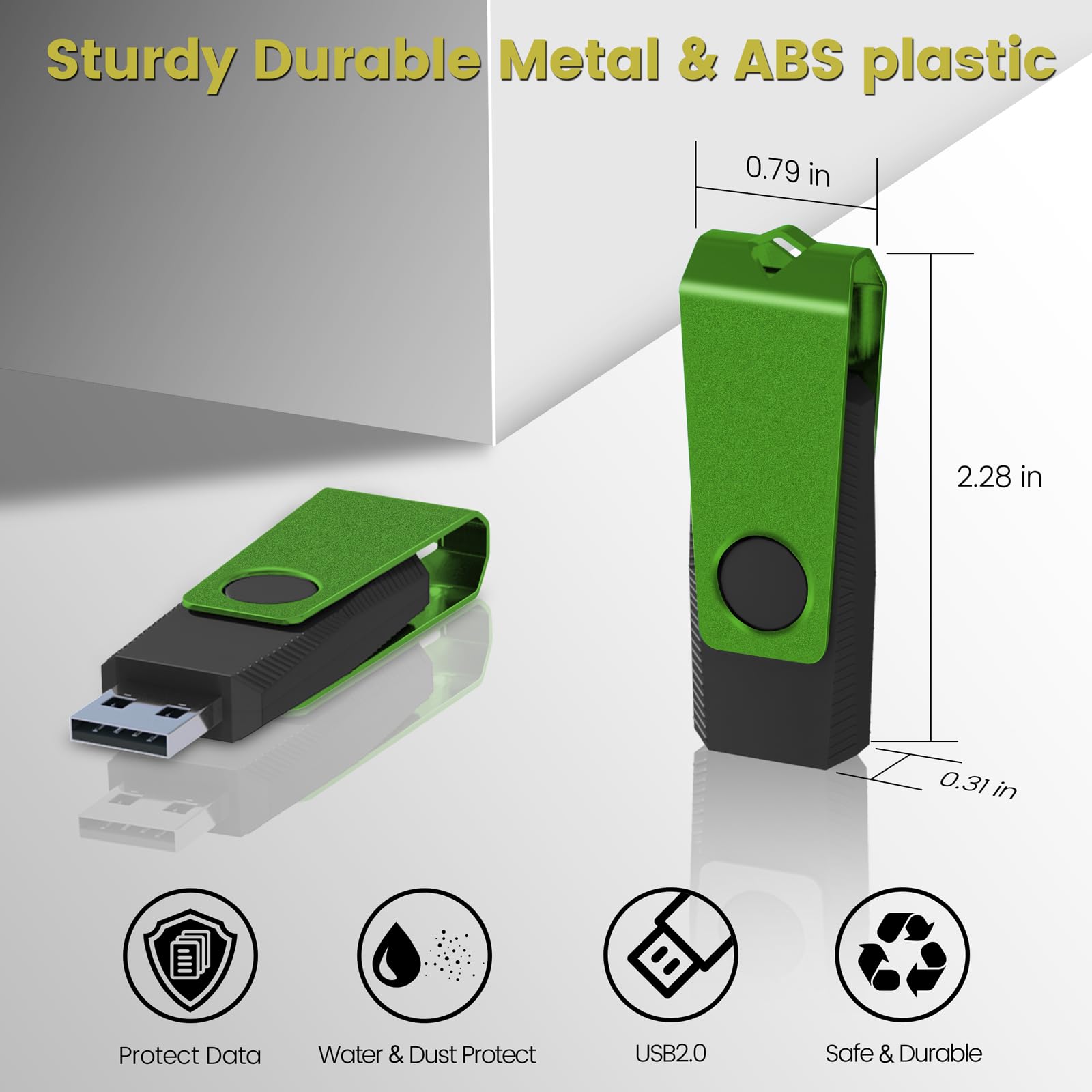 Usb Memory Stick Agecash 1Gb Usb Storage Flash Drive Pack Of 20 Usb 2.0 Thumb Drive Swivel Metal Pendrive Zip Drive Usb Key, Bul