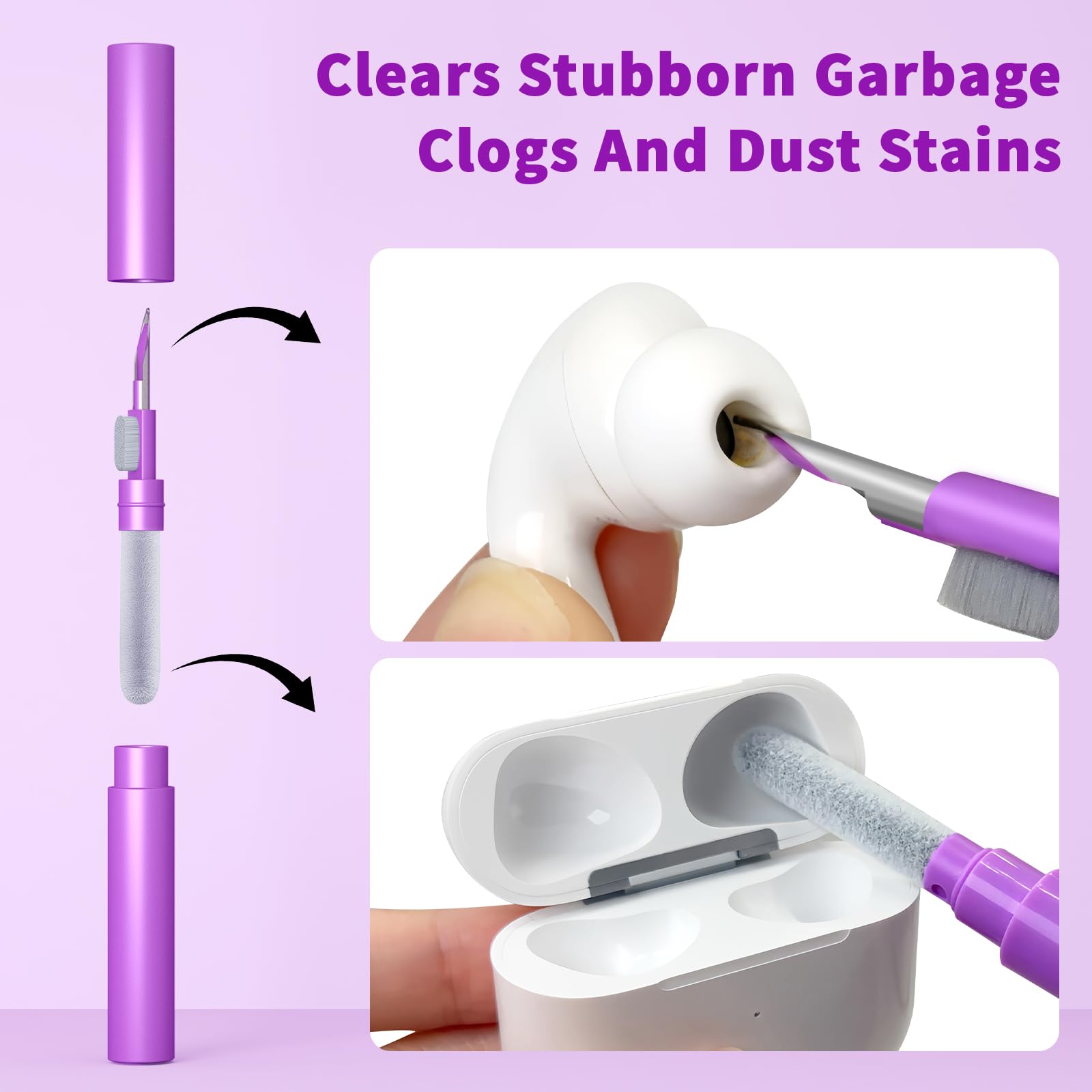 Cleaner Kit For Airpod, Earbud Cleaning Putty, Cleaning Kit Compatible With Airpods Iphone, Fits Earbud Phone Ear Wax Dirt, Clea