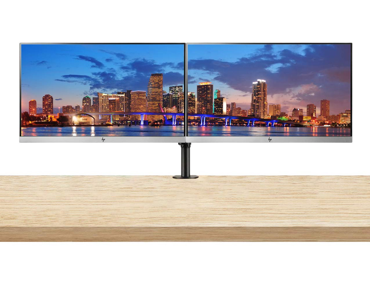 Hp Elitedisplay E223 21.5 Inch Ips Led Backlit Monitor (1Fh45A8#Aba) 2-Pack Display Bundle With Fully Adjustable Dual Monitor St