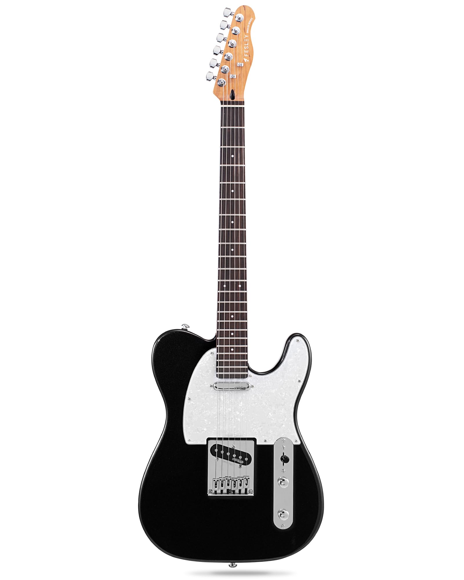 Fesley 39 TL Style Electric Guitar: Solid Body Electric Guitars for Intermediate &Pro Players with Wilkinson Pickups,Grover Tune