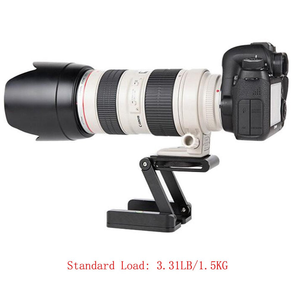 Walway Folding Z Flex Tilt Tripod Head Quick Release Plate Stand Holder For Canon Nikon Sony Camera Dslr Camcorder Tripod