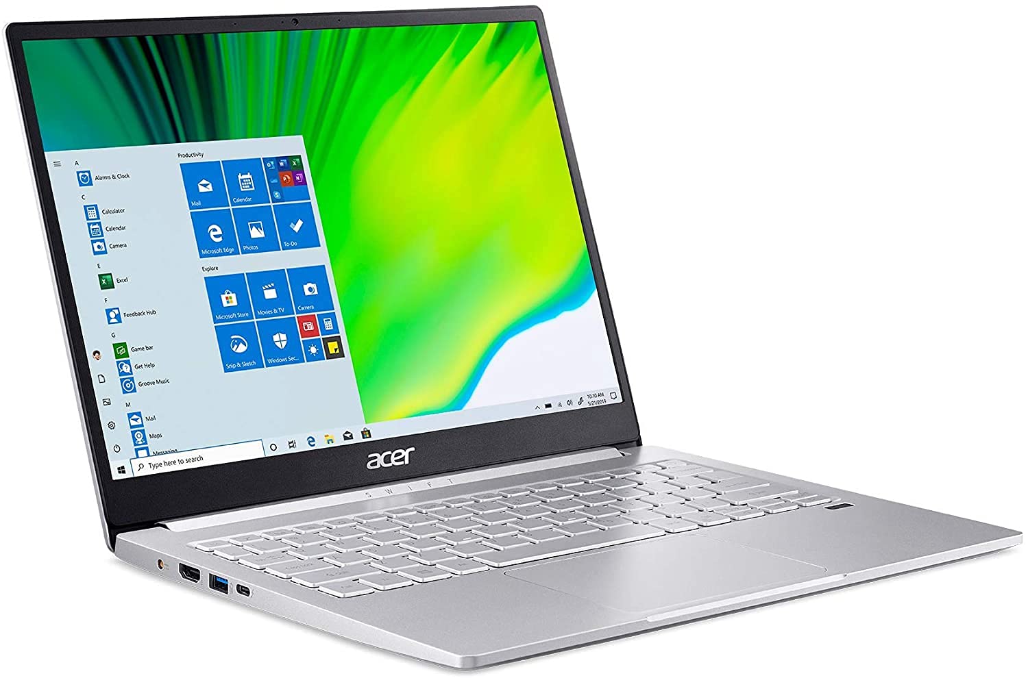 Acer Swift 3 Intel Evo Thin & Light Laptop, 13.5 2256 x 1504 IPS, Intel Core i7-1165G7, Intel Iris Xe Graphics, 8GB LPDDR4X, 512